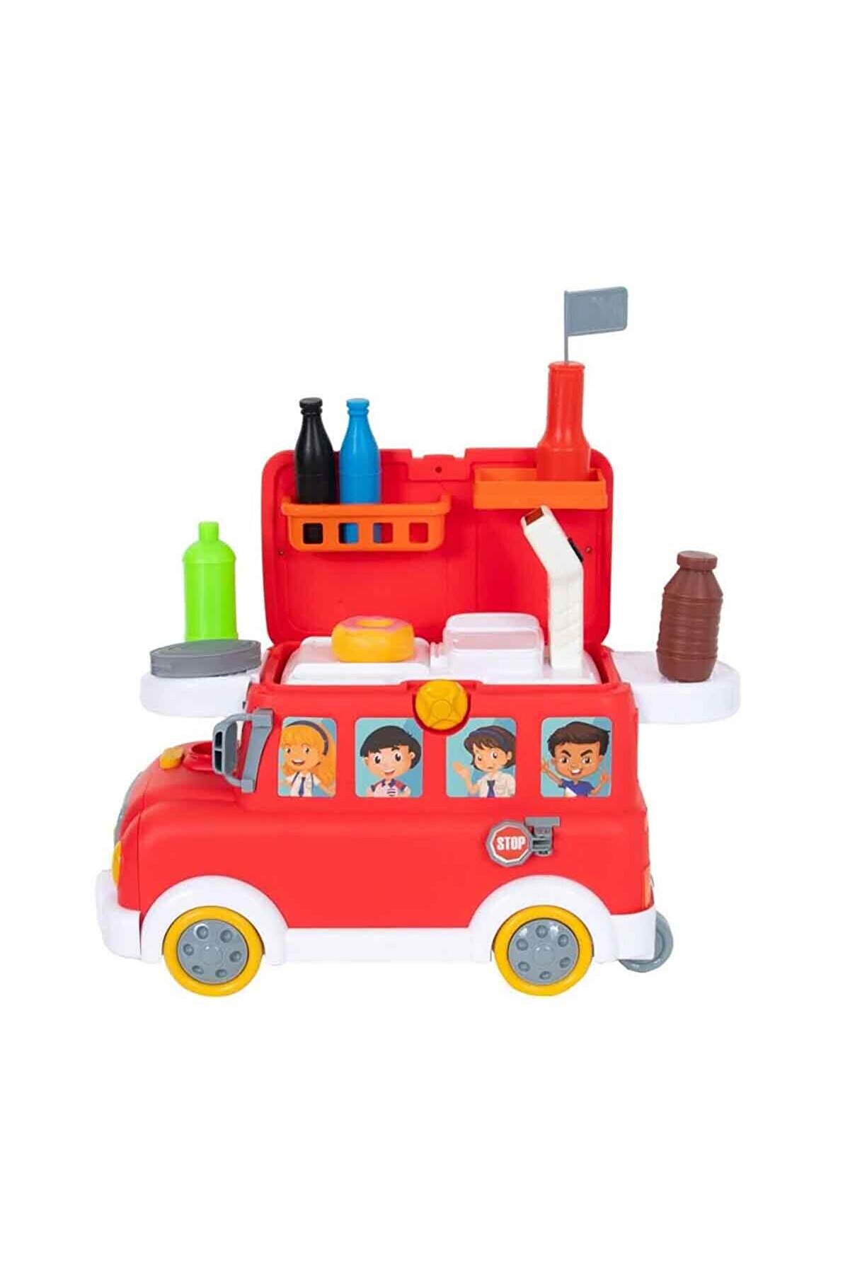 2İn1 Sesli̇ Ve Işıklı Süpermarket Otobüsü Oyun Seti̇ 28 Parça