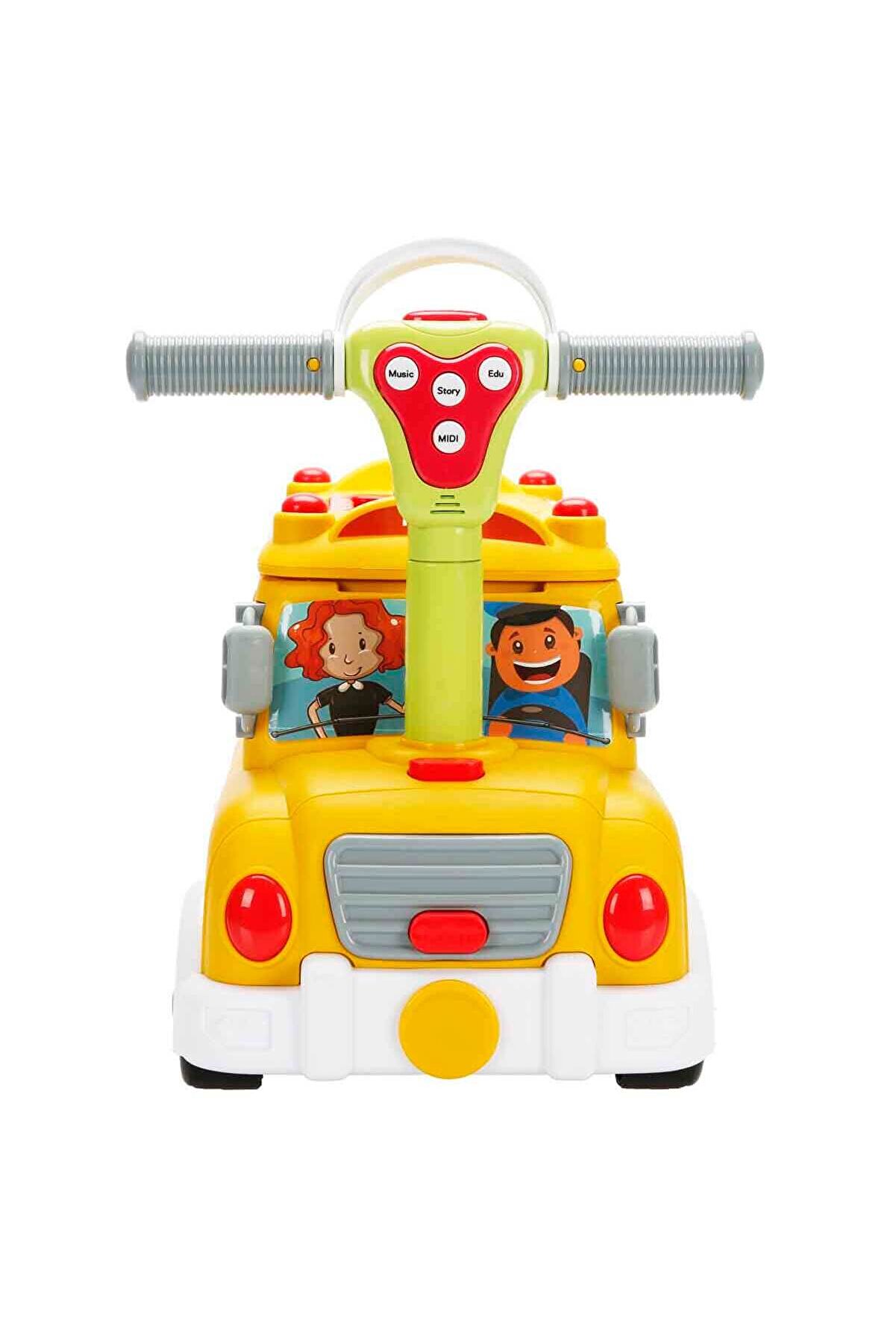 2İn1 Sesli̇ Ve Işıklı Okul Otobüsü Dükkanı Oyun Seti̇ 34 Parça