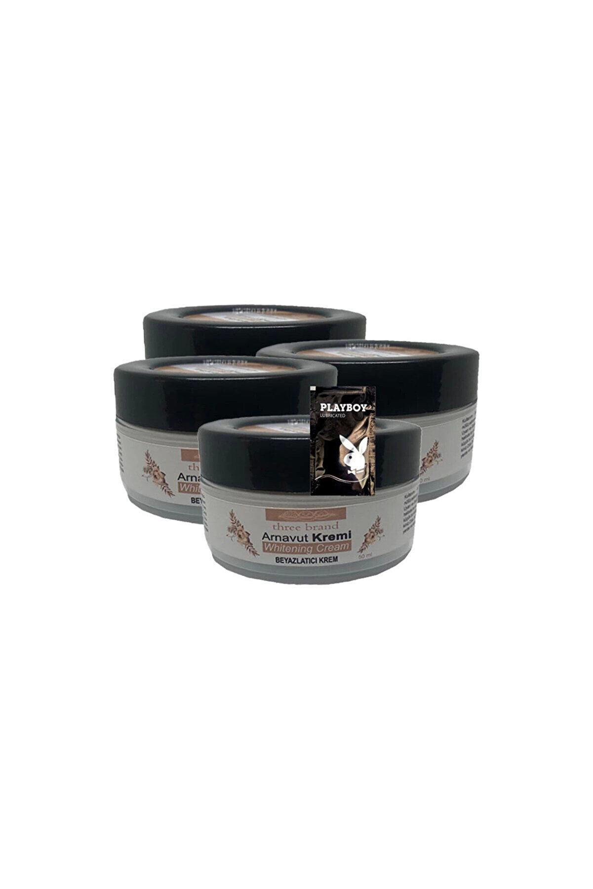 Ekince Arnavut Kremi 4x50 ml Cilt Renk Açıcı Masaj Bakım Kremi 1 adet Jel ile