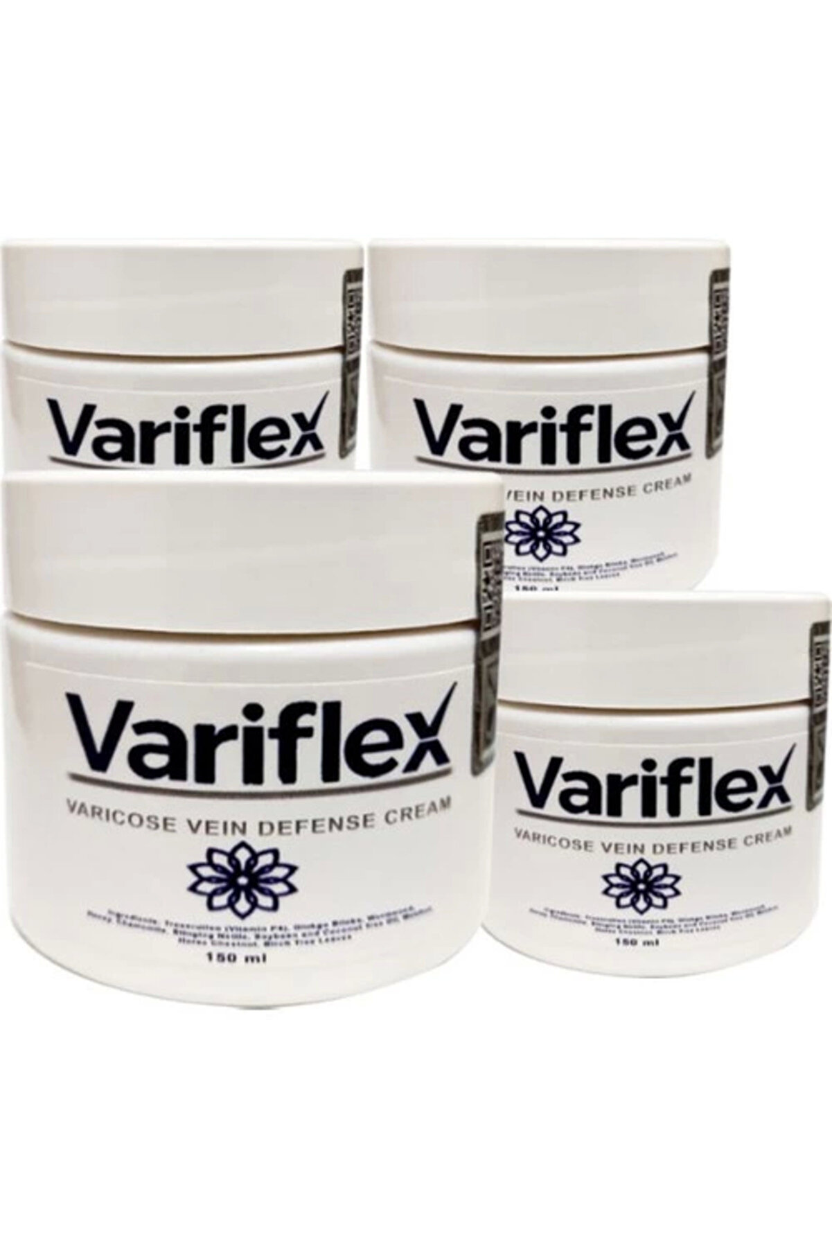 MORESUN Variflex 4 tane 150 ml Varicosel Cream Büyük Boy Bacak Kremi
