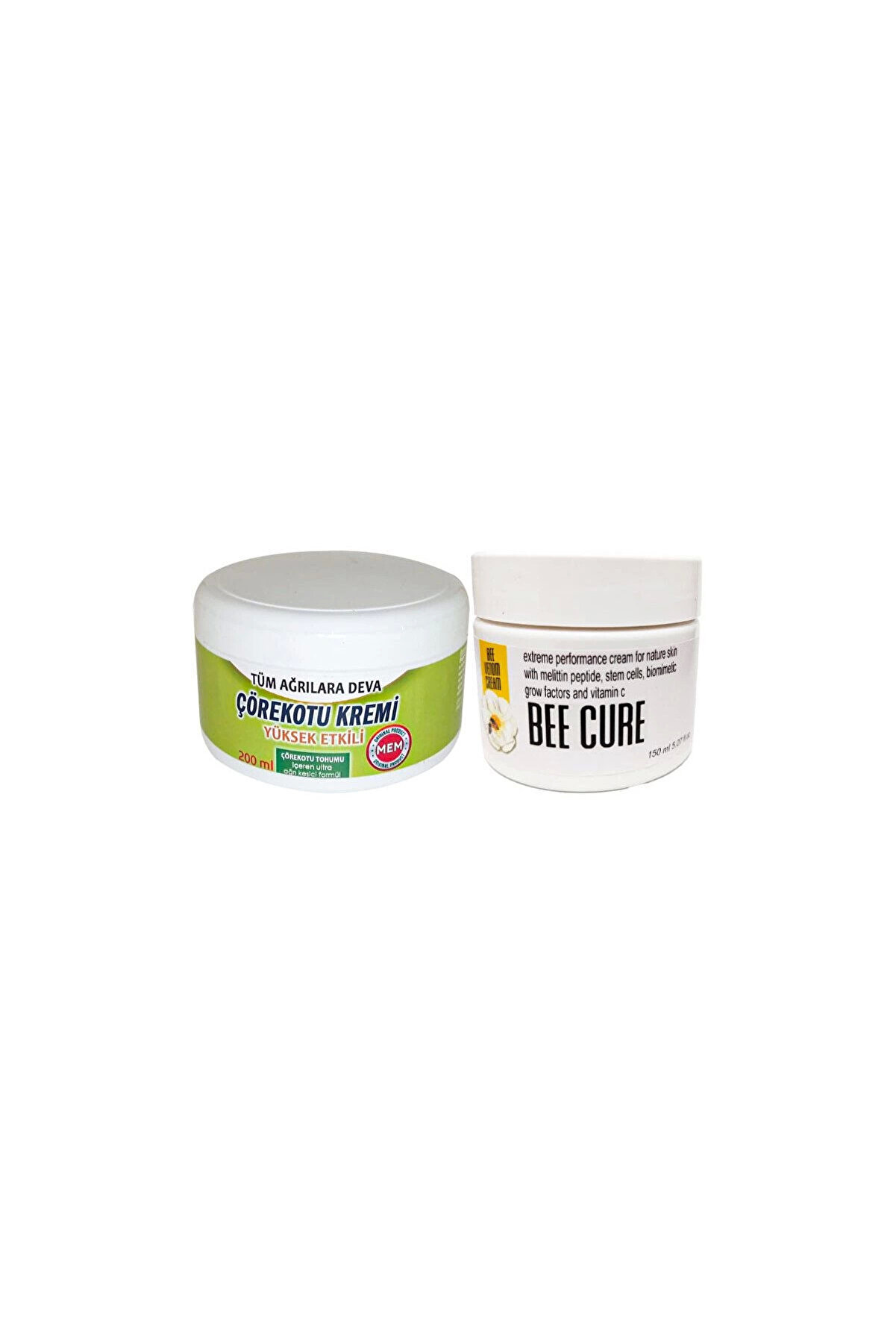 MORESUN Çörek Otu Kremi XL Boy 200 ml Agrilar İçin Krem Green+Bee Cure 150 ml Krem