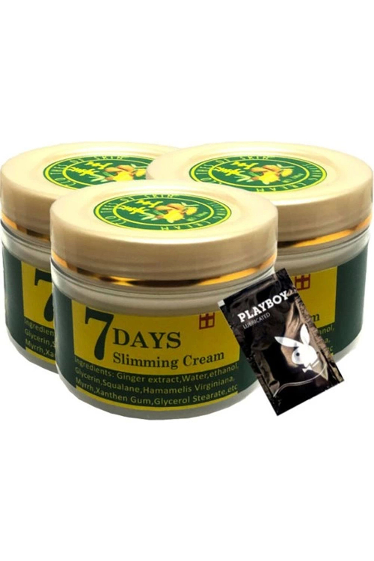 STİL KÖŞESİ 7 Days Ginger 3lü Adet Miracle Slimming Cream Kremi LFHX0399 100 ml + 1 Adet Jel H.ediye