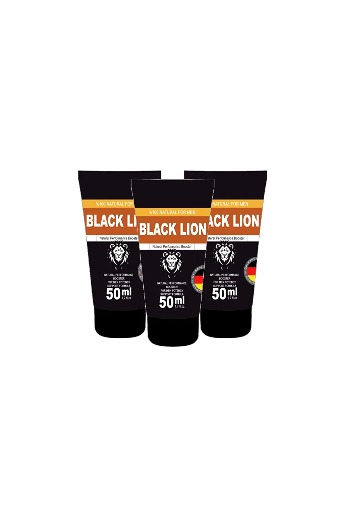 Ekince Black Lion 50 ml 3 Adet Men Booster Krem Erkeklere Özel Anlar İçin Hareketlendirici Krem 72