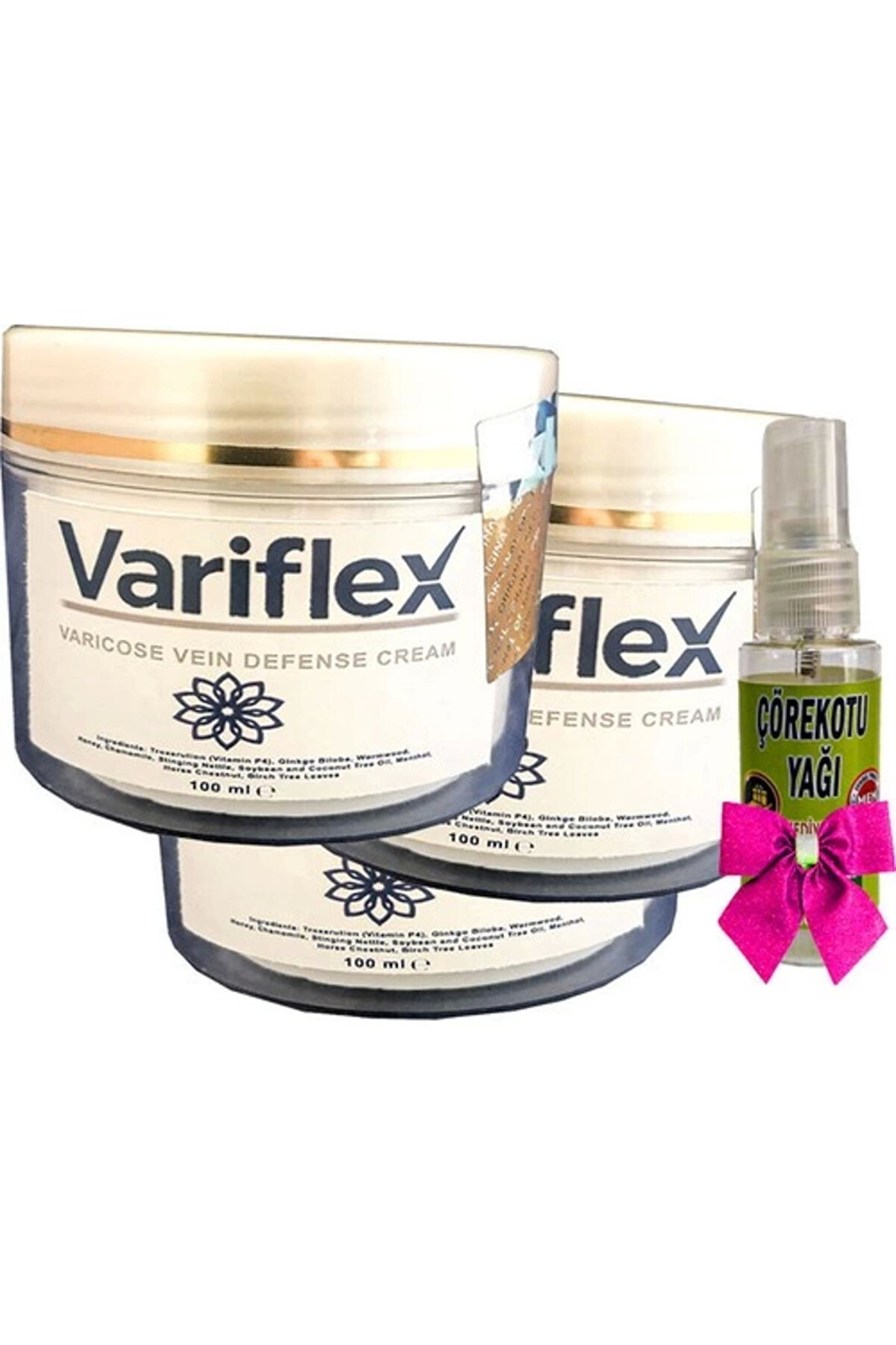 Ekince Variflex Krem 100 ml x 3 adet + ve Çörek Otu Yağı 30 ml