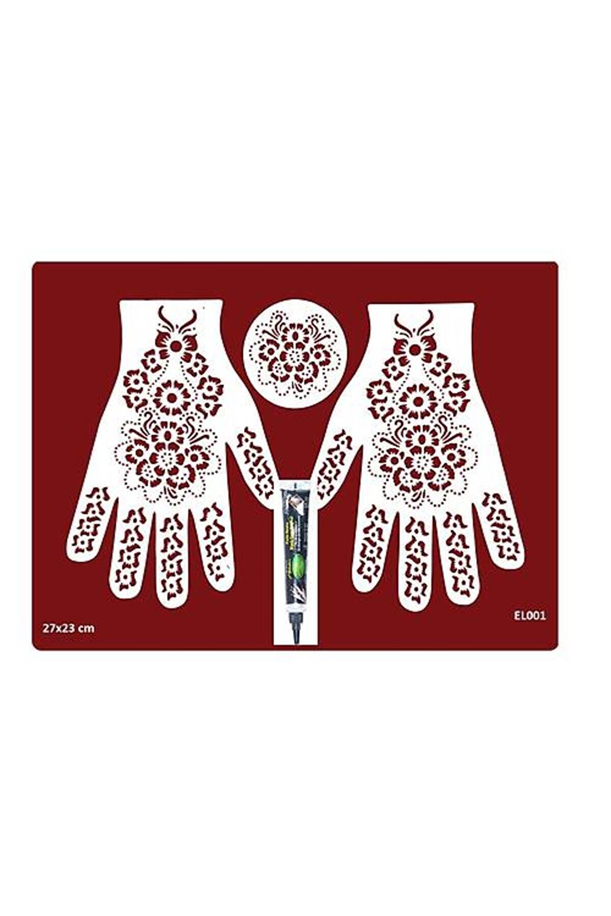 Lavmi̇ Süpertrend El Ve Parmak Süsleme Kınalı Geçi̇ci̇ Dövme Seti̇ El001K