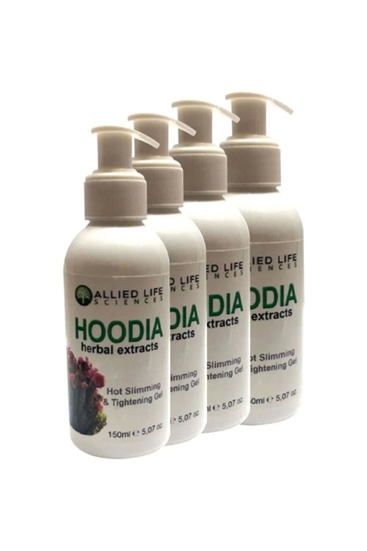 STİL KÖŞESİ Allied Life Sciences Hoodia Herbal Extracts Hot Slimming & Tightening Gel 150 ml x 4 adet
