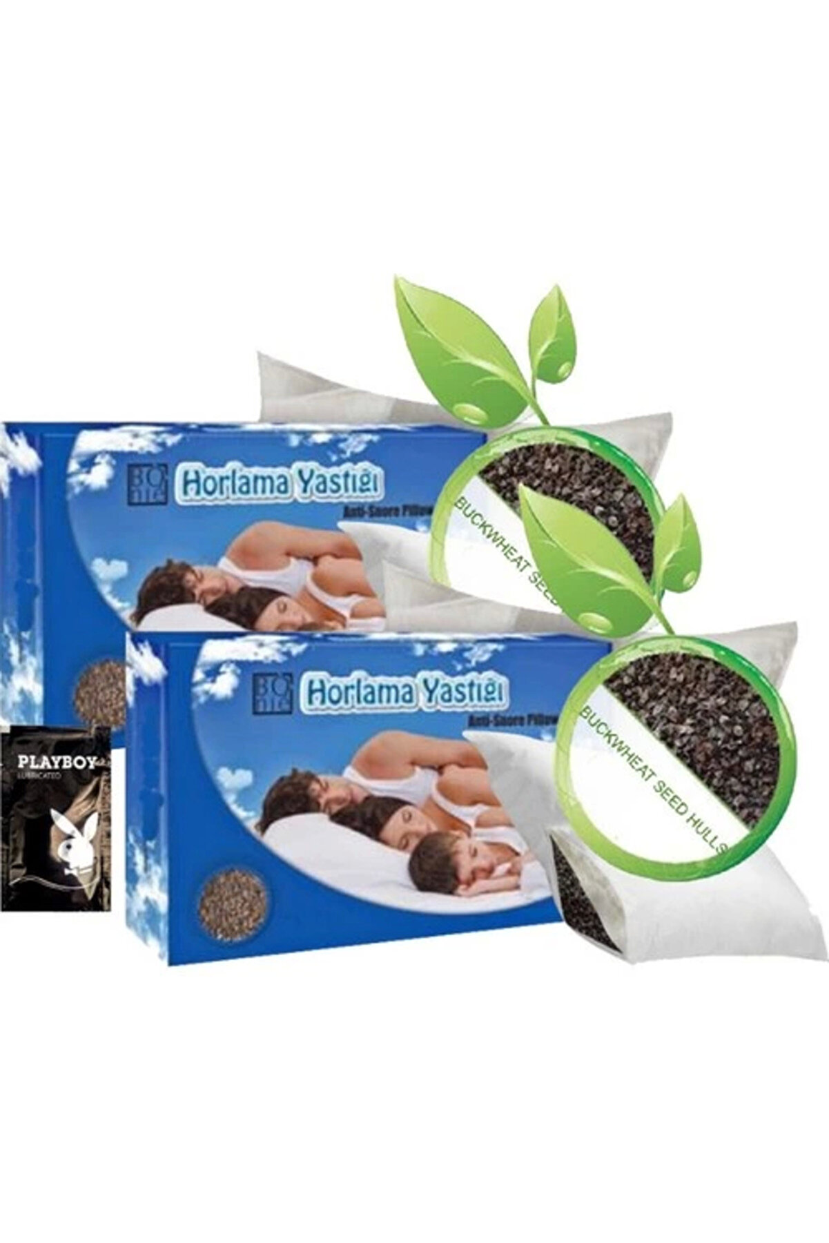 Ekince Mucizevi Anti-Snoring Pillow - Karabuğday Yastığı 50 x 70 cm x 2 Adet + Jel