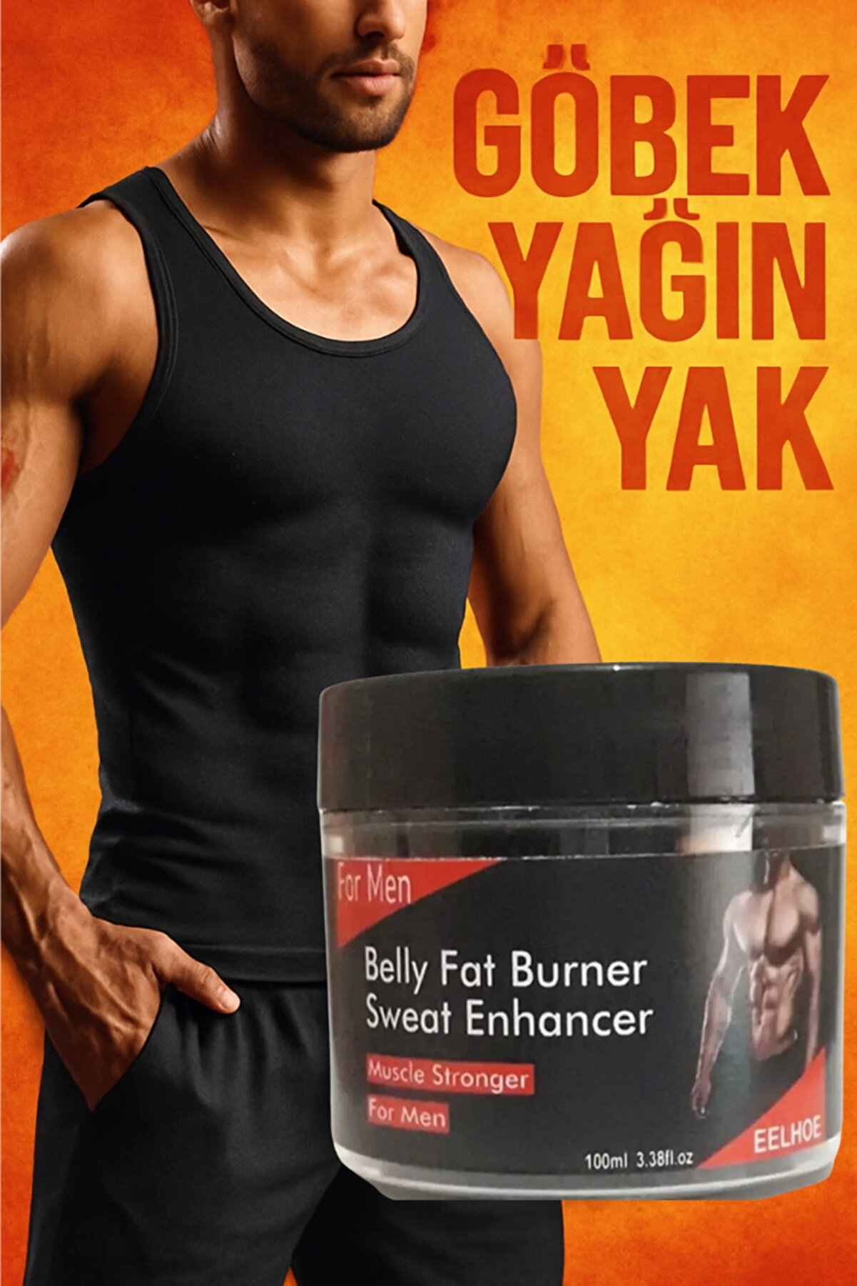 Elit Belly Fat Burner For Man Erkek Hızlı Krem 100ml Thermal