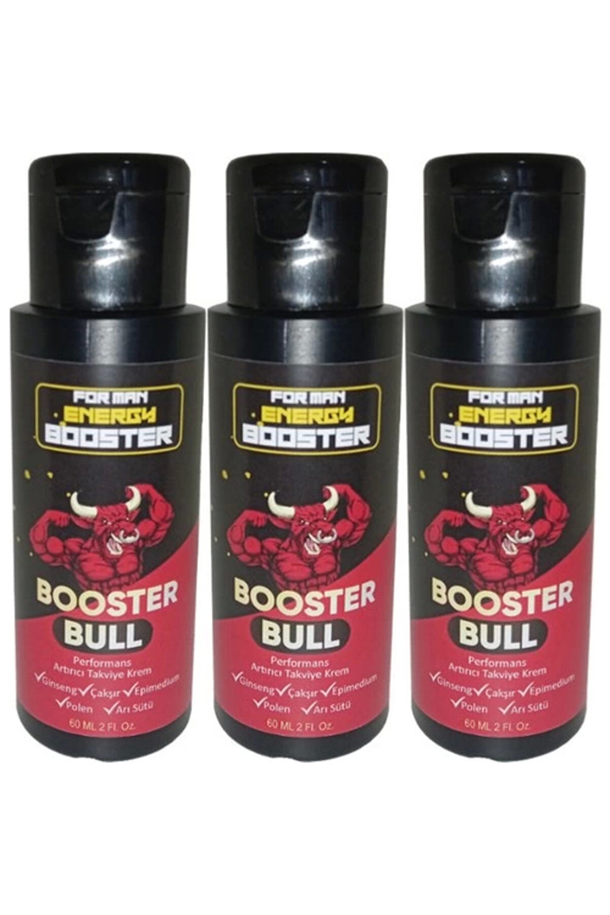 Ekince Booster Bull 3 Adet Erkeklere Özel Yüksek Hızlı Aktivasyon Kremi 60 ml - 3 Adet 60 ml ANMYN121