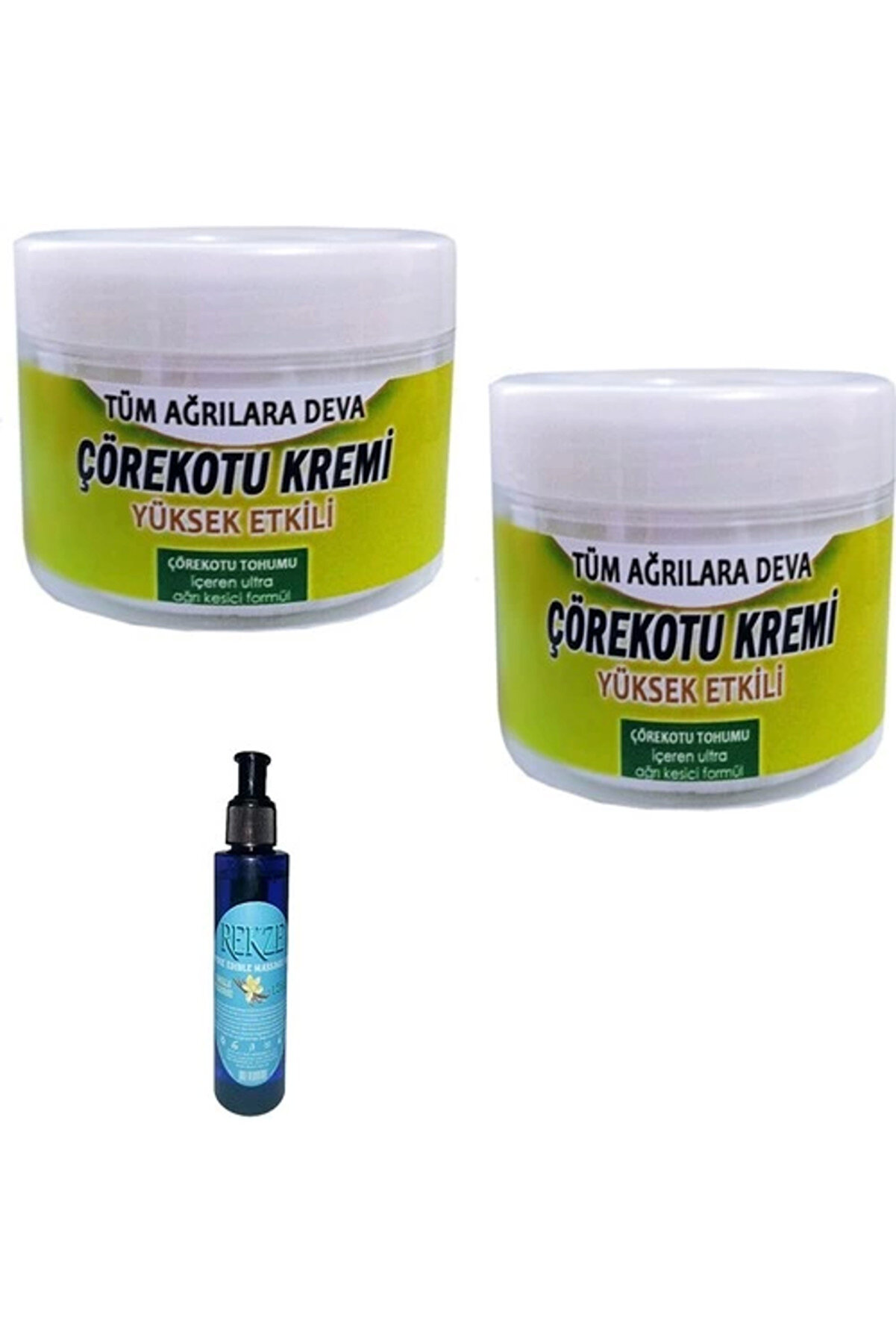 STİL KÖŞESİ Hintohu Çörek Otu Kremi 100 ml x 2 Adet / Rekza Çilekli Vücut Masaj Bakım Yağı 125 ml