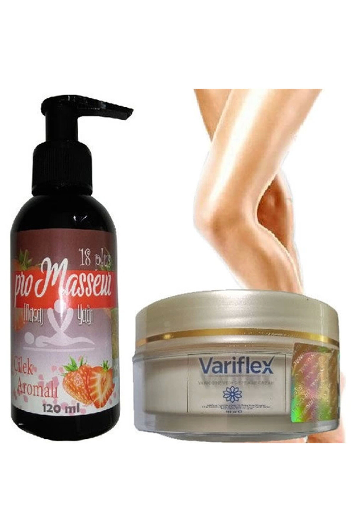 STİL KÖŞESİ Promasseur Plus Çilek Aromalı Masaj Yağı-Variflex Krem ile