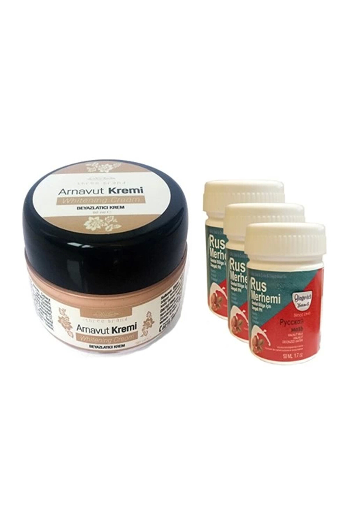 STİL KÖŞESİ Three Brand Arnavut Kremi1 Adet + Rus Merhemi 50 ml 3 Adet