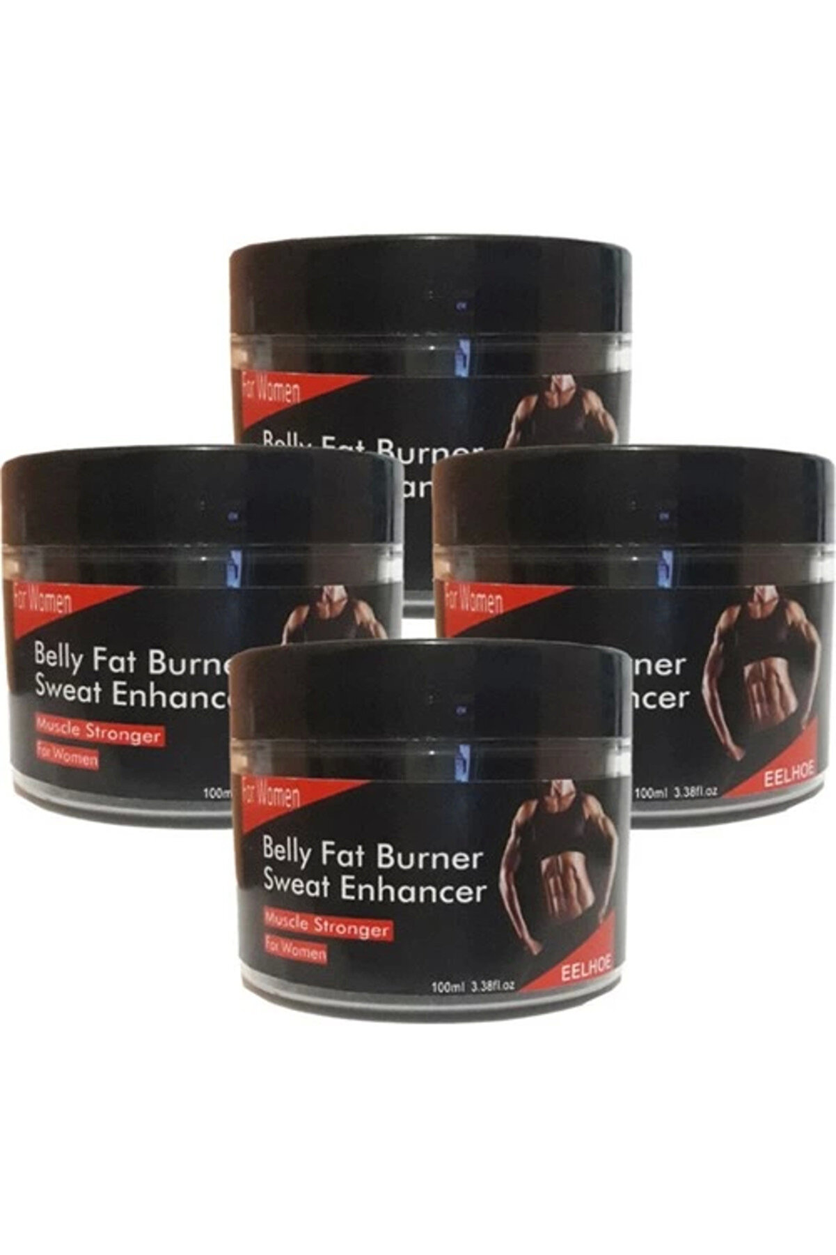 Elit Eelhoe Belly Fatburner Sweat Enhancer Krem 100 ml x 4 adet