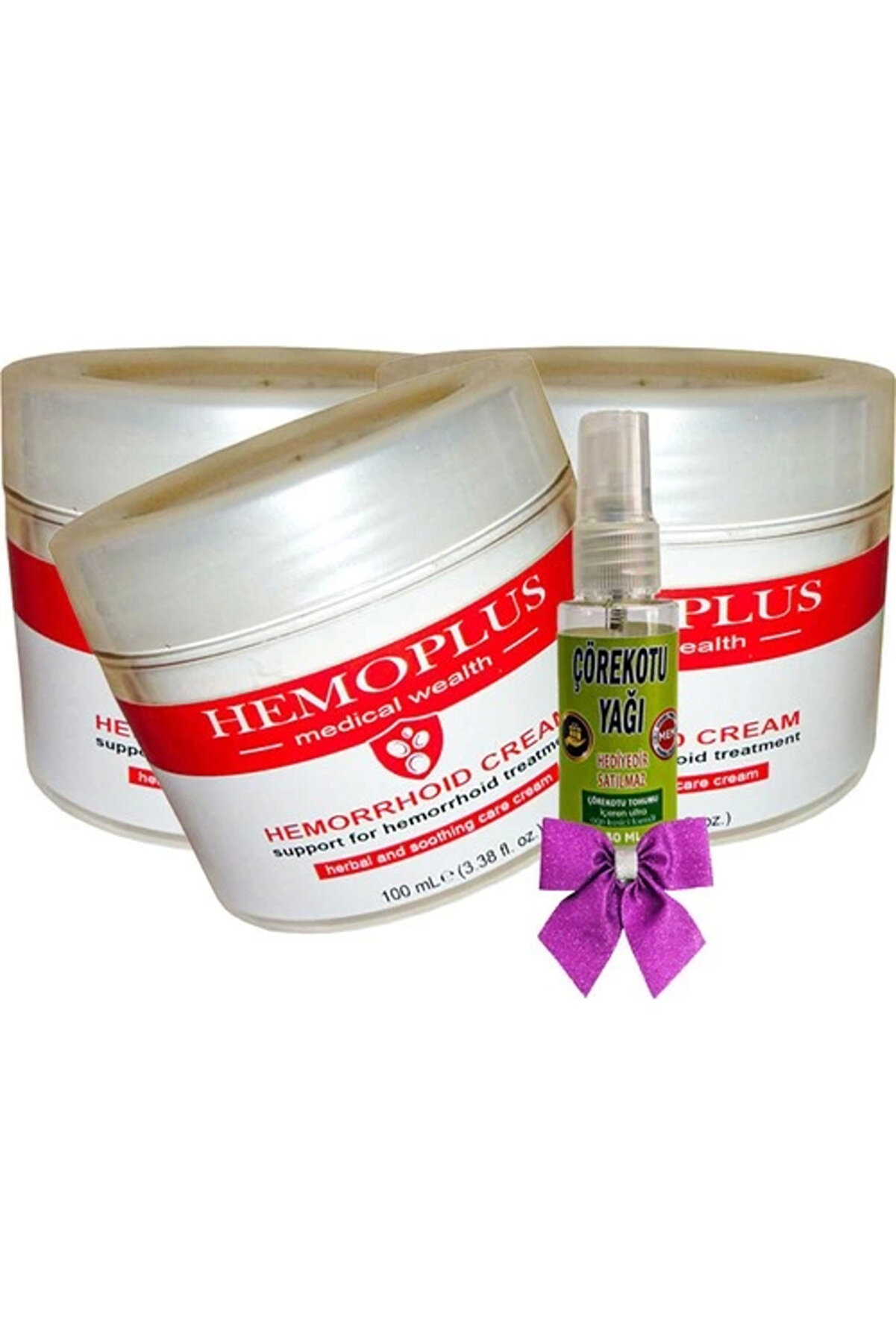 STİL KÖŞESİ Hemoplus Bakım Kremi 100 ml x 3 adet + Çörek Otu Yağı 30 ml