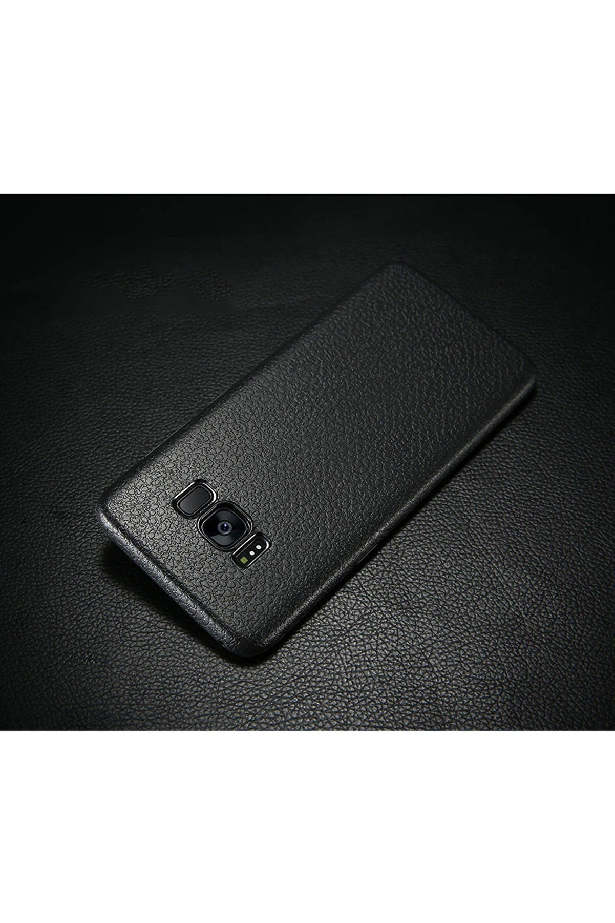 Ally Sm Galaxy S8 Deri̇ Dokulu Premi̇um Soft Si̇li̇kon Kılıf-(1903) - Brh022754-4725