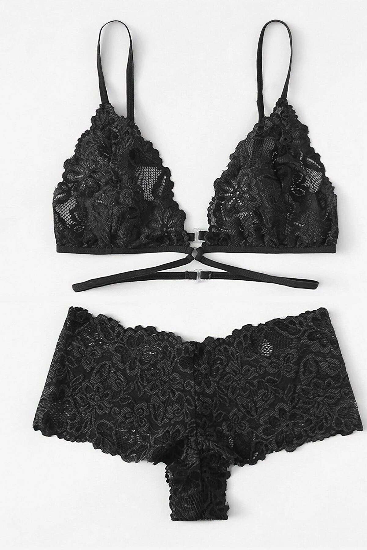 Gecem Gi̇yi̇m Kadın Si̇yah &Ouml;zel Şık S&uuml;tyen K&uuml;lot Takımı