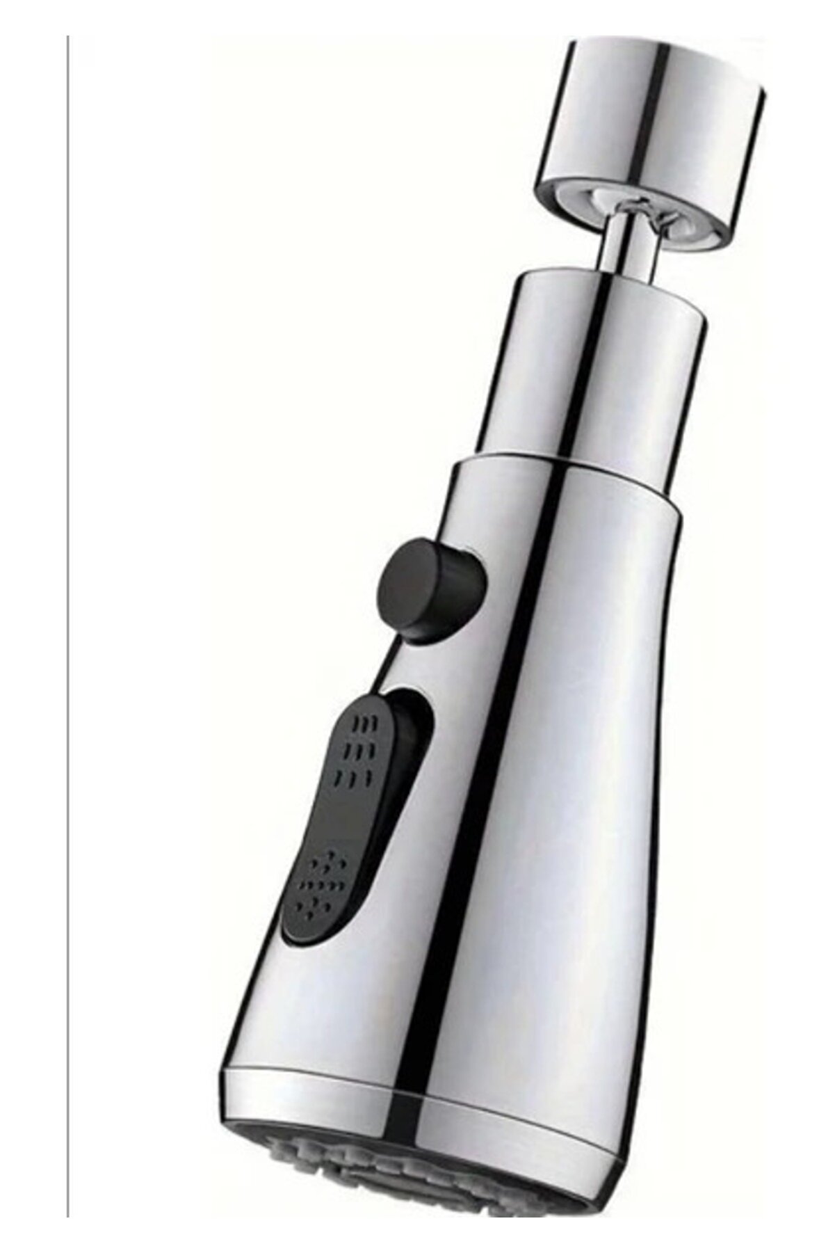 Go İthalat 360 Derece D&ouml;nebi̇len- 3 Mod Krom Yağmur P&uuml;sk&uuml;rtme Borulu Kubar Musluk Ucu (4887)