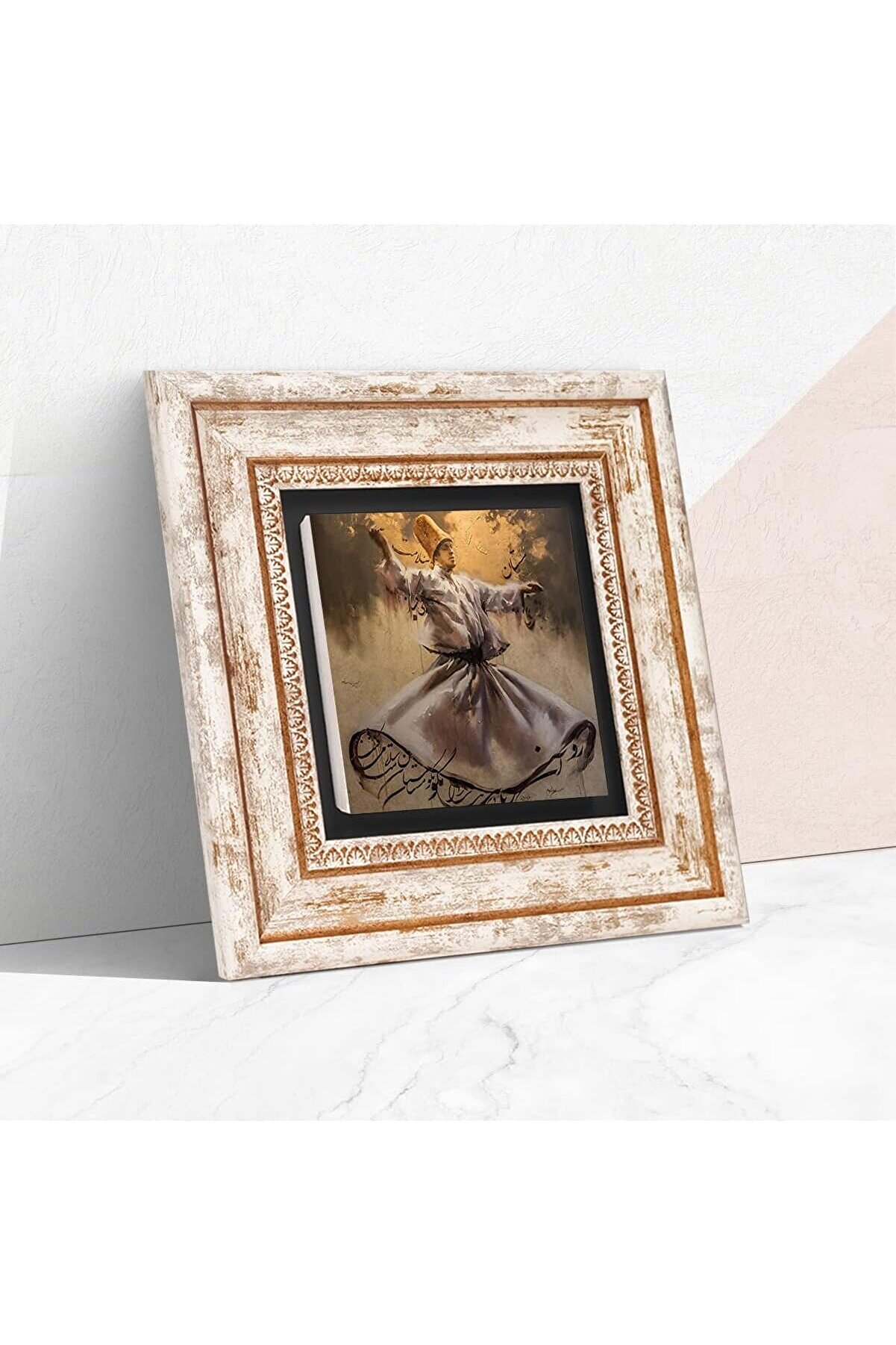 STOREMAX Taş Duvar Tablosu - Çerçeveli Taş Tablo - Dekoratif Duvar Sanatı - Modern Ev ve Ofis Duvar