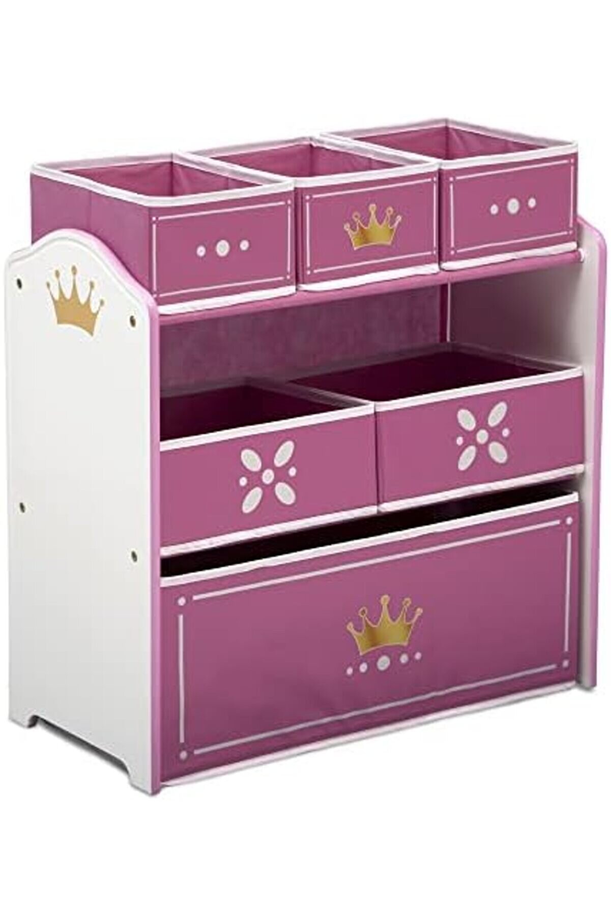 Tknszrshop Chi̇ldren Prenses Tacı Tasarım Ve Mağaza 6 Kutu Oyuncak Saklama Düzenleyi̇ci̇ - Greengua