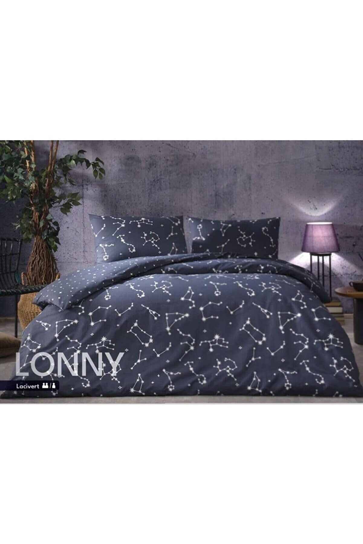 STOREMAX snShop Lonny Ranforce Çift Kişilik Nevresim Takımı Lacivert 467437