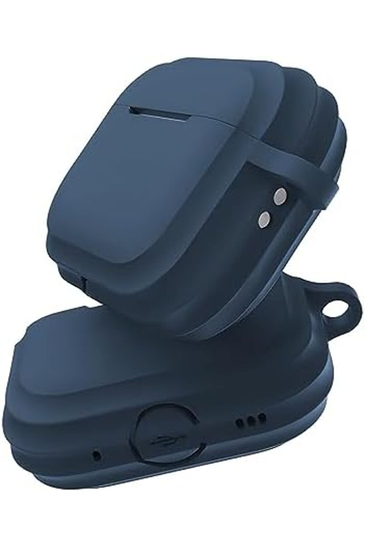 Lvnshop Labs 3 Uyumlu Rubber Si̇li̇cone Kancalı Yumuşak Si̇li̇kon Kılıf 3 Uyumlu Kulaklık Kılıfı (Mavi̇)