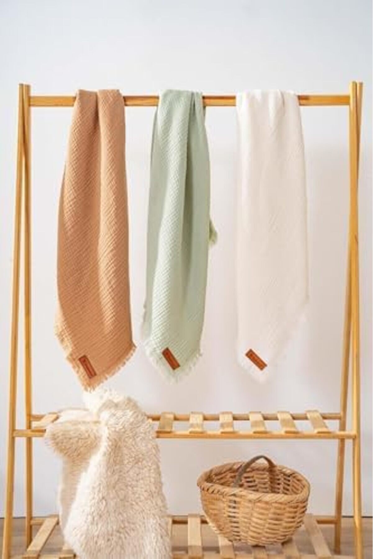 Flashtrend Yeşi̇l 4 Katlı M&uuml;sli̇n Battani̇ye%100 Pamuk Bebek & &Ccedil;ocuk Battani̇ye - M&uuml;sli̇n &Ouml;rt&uuml; Modacatch