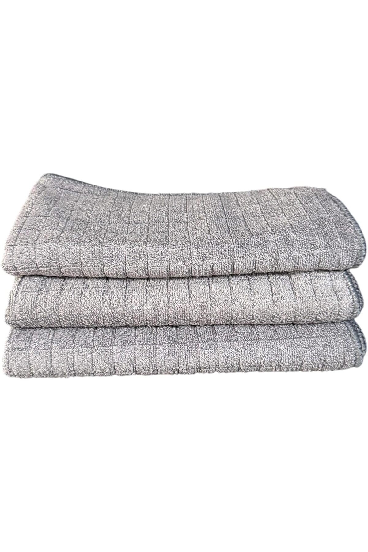 STOREMAX PRStoRe - Mikrofiber Mutfak Temizlik Bezi, Leke Tutmaz Temizlik için Kareli Bez - 40x40 cm - 3 Adet