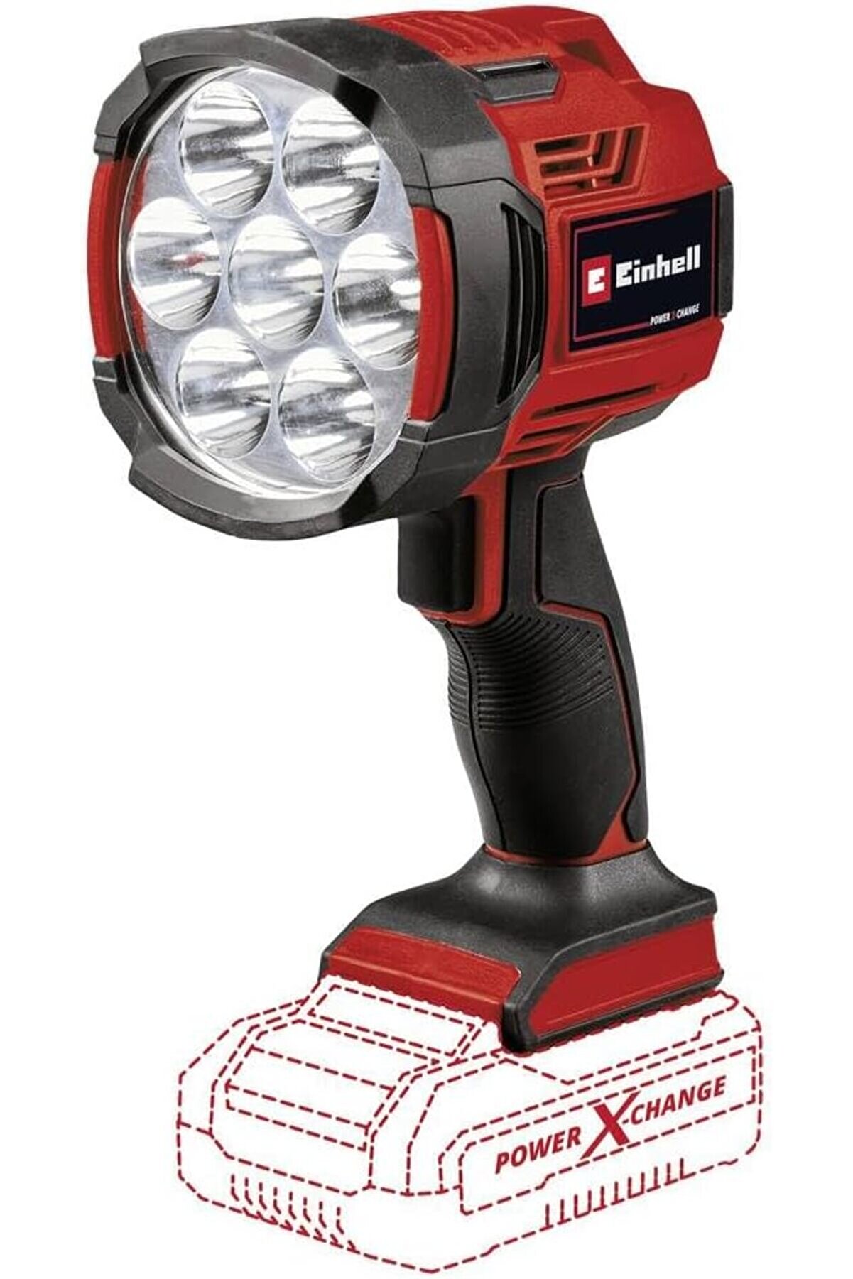 STOREMAX aclyashop Akülü Projektör TE-CL 18/2500 LiAC-Solo Power X- (Li-Ion, 18V, 2500lm ışık akısı, 7 LED, 6