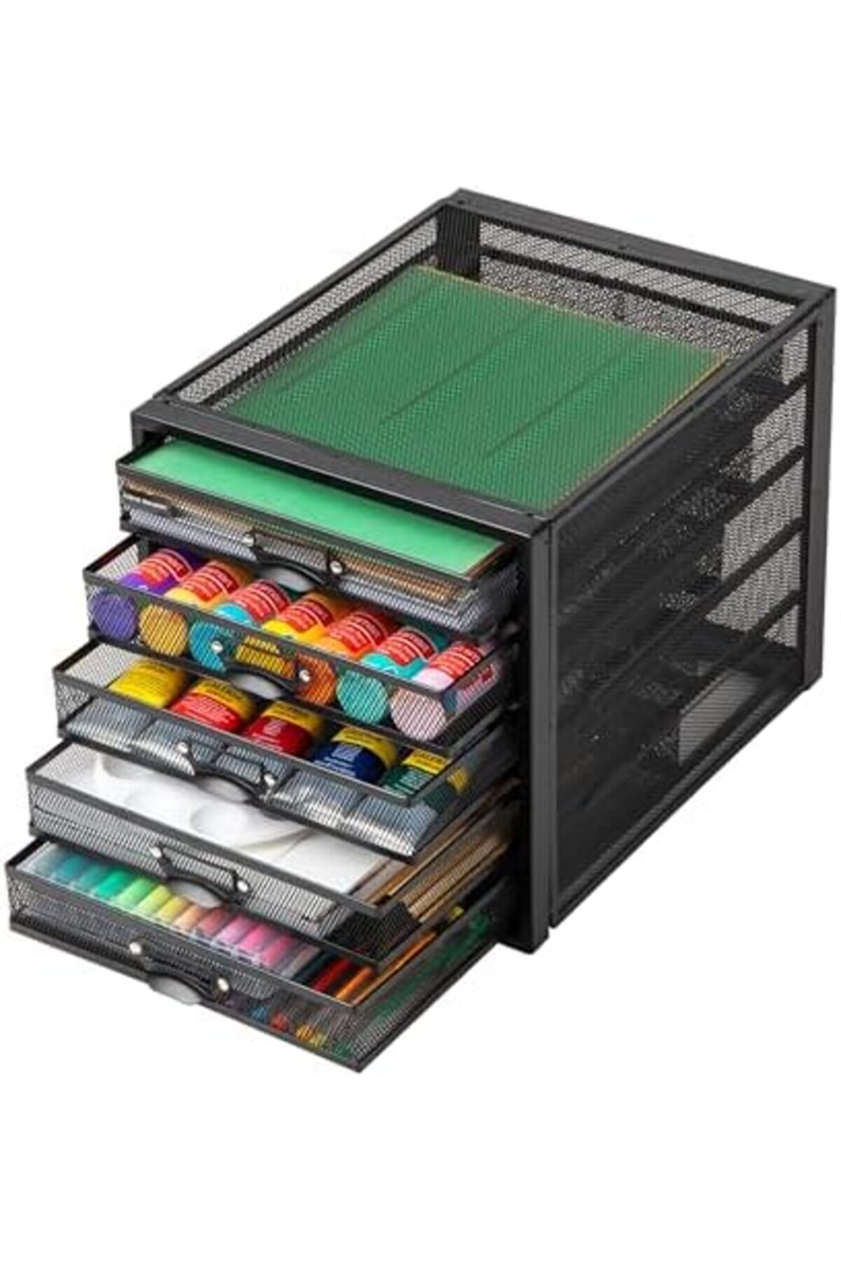 Tknszrshop Reader 5Cabmesh-Blk Dolap, Metal, Dosya, Ofi̇s Depolama, Ağır Hi̇zmet Ti̇pi̇ Çok Amaçlı,