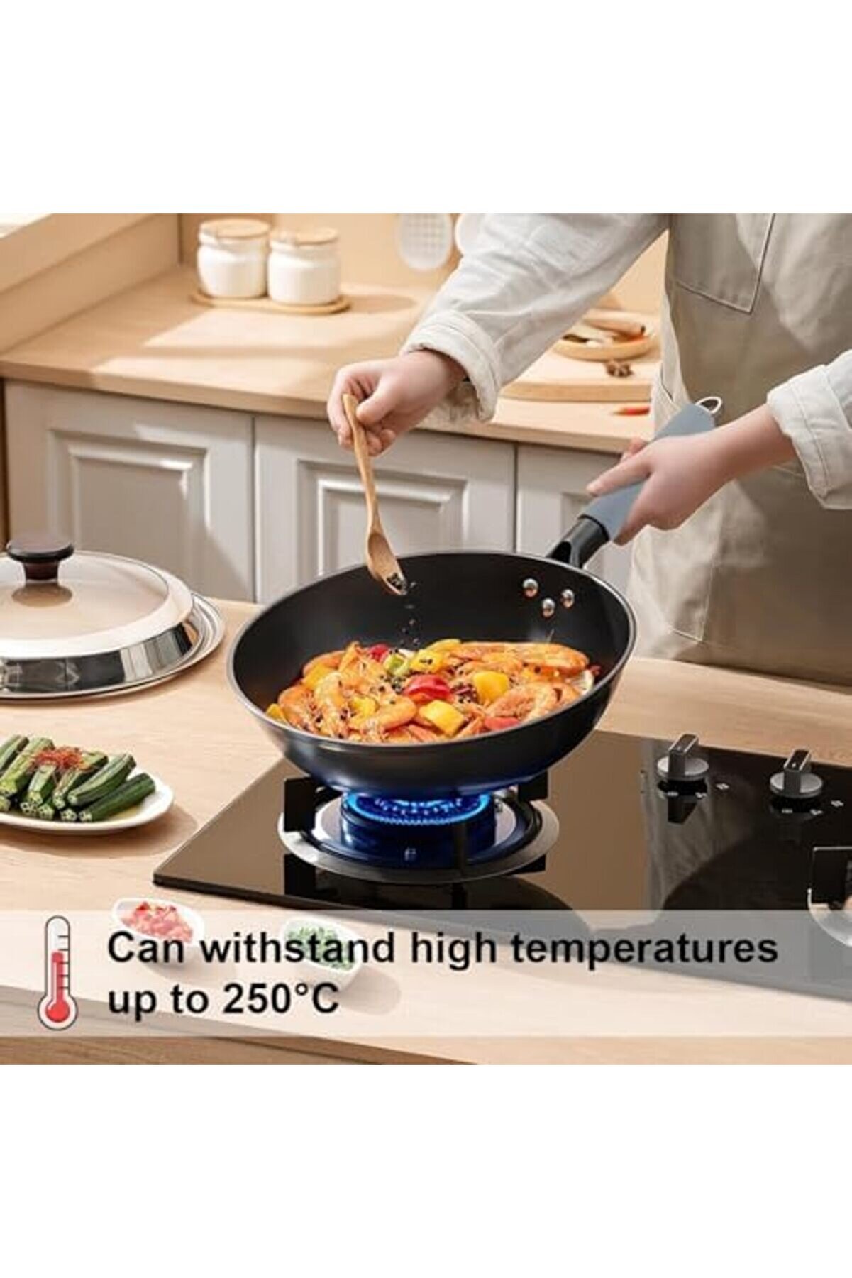 Snshop Home Si̇li̇kon Sıcak Sap Tutucu, Tencere Ve Tava Kolları İçi̇n Isı Yalıtımlı Kılıf, De