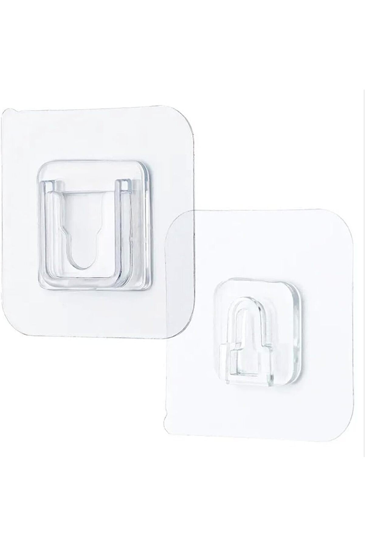 STOREMAX Yapışkanlı &Ccedil;ift Taraflı Kanca | 4 &Ccedil;ift | İz Bırakmayan, Delik A&ccedil;mayan, &Ccedil;ok Fonksiyonlu ve