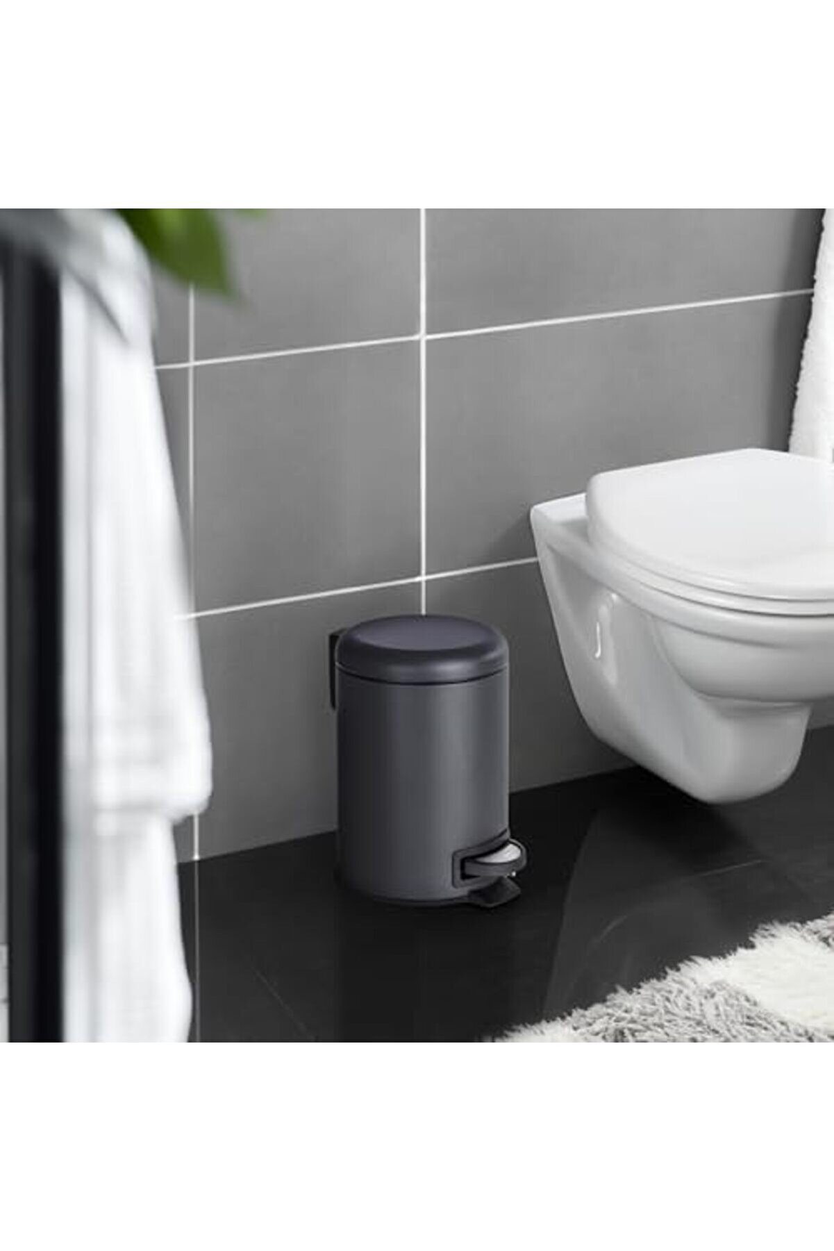 Snshop Genfer Şık Çöp Kutusu, Pedallı Çöp Kutusu, Paslanmaz Çeli̇k 467437