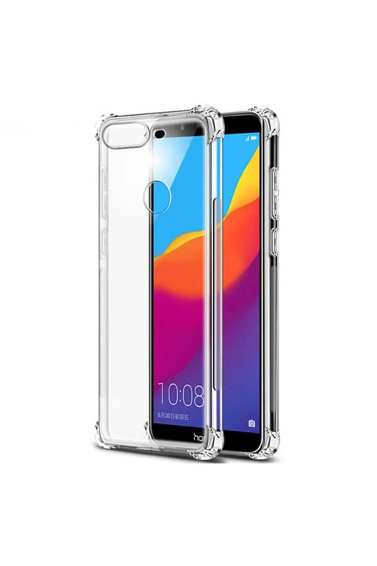 Huawei̇ Y6 2018 Anti̇-Drop Darbe Emi̇ci̇ Si̇li̇kon Kılıf-(1903)