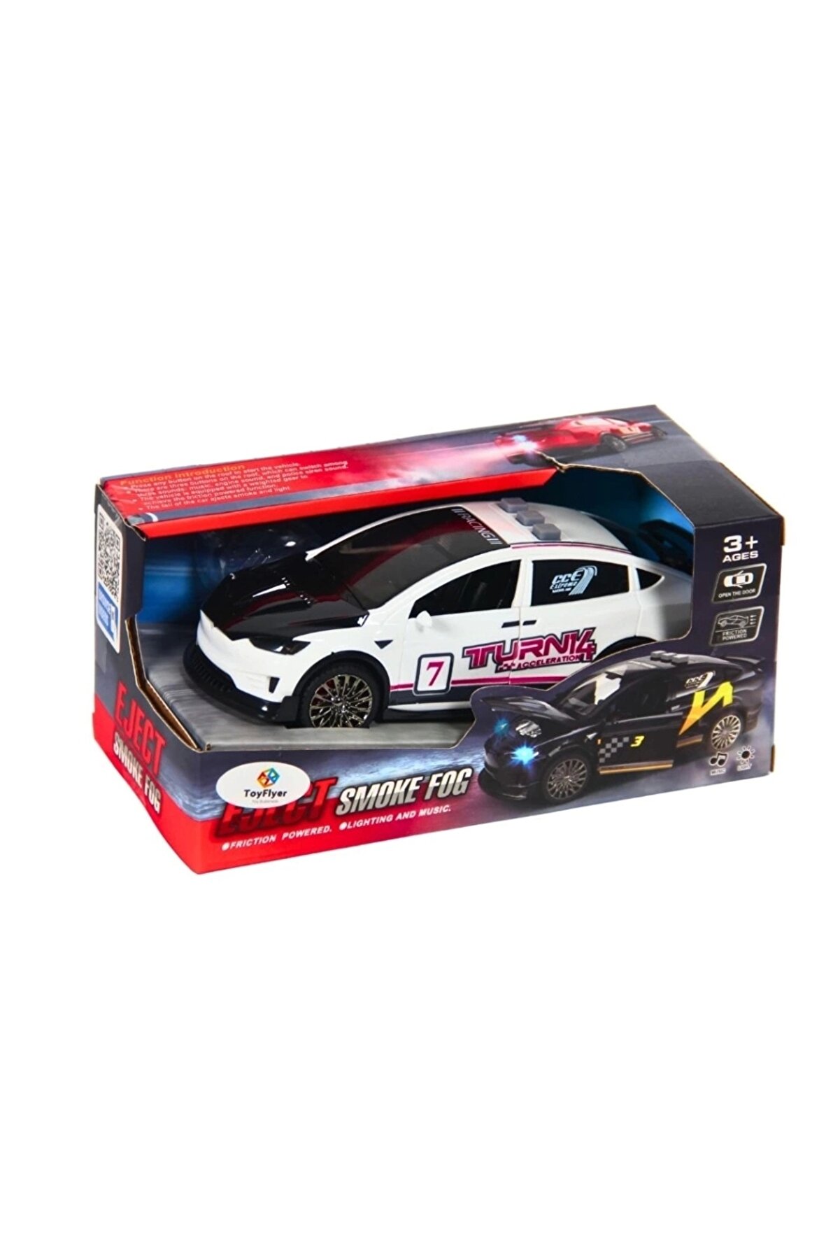 gizmurstore Nessiworld Işıklı Sesli Duman Çıkaran Sürtmeli Spor Araba TSP-1A