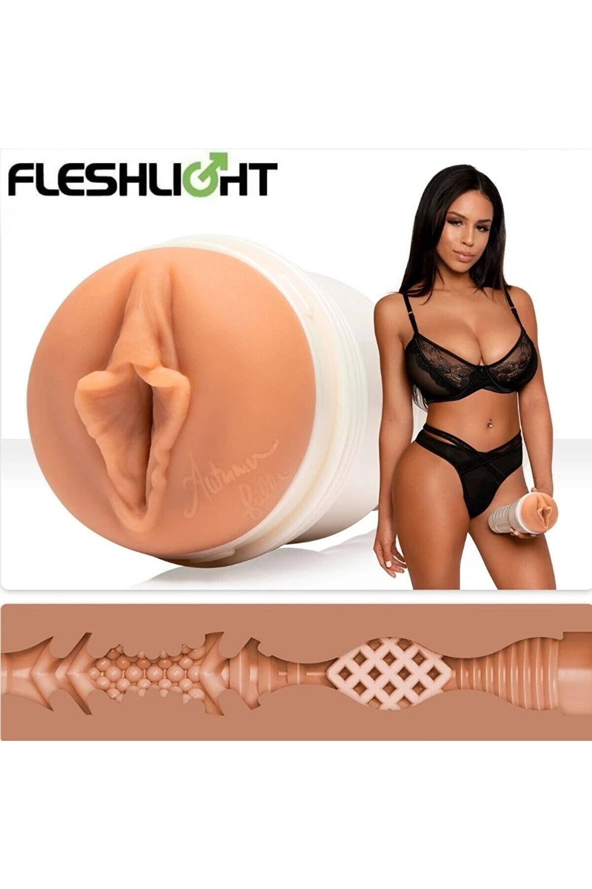 Fleshli̇ght Ori̇gi̇nal Gi̇rls Autumn Falls Cream Vaji̇na Mast&uuml;rbat&ouml;r