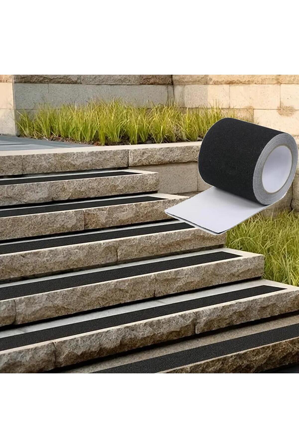 Si̇yah Merdi̇ven Ve Zemi̇n Kaydırmaz Kaymaz Bant 100Mm X 25Mt