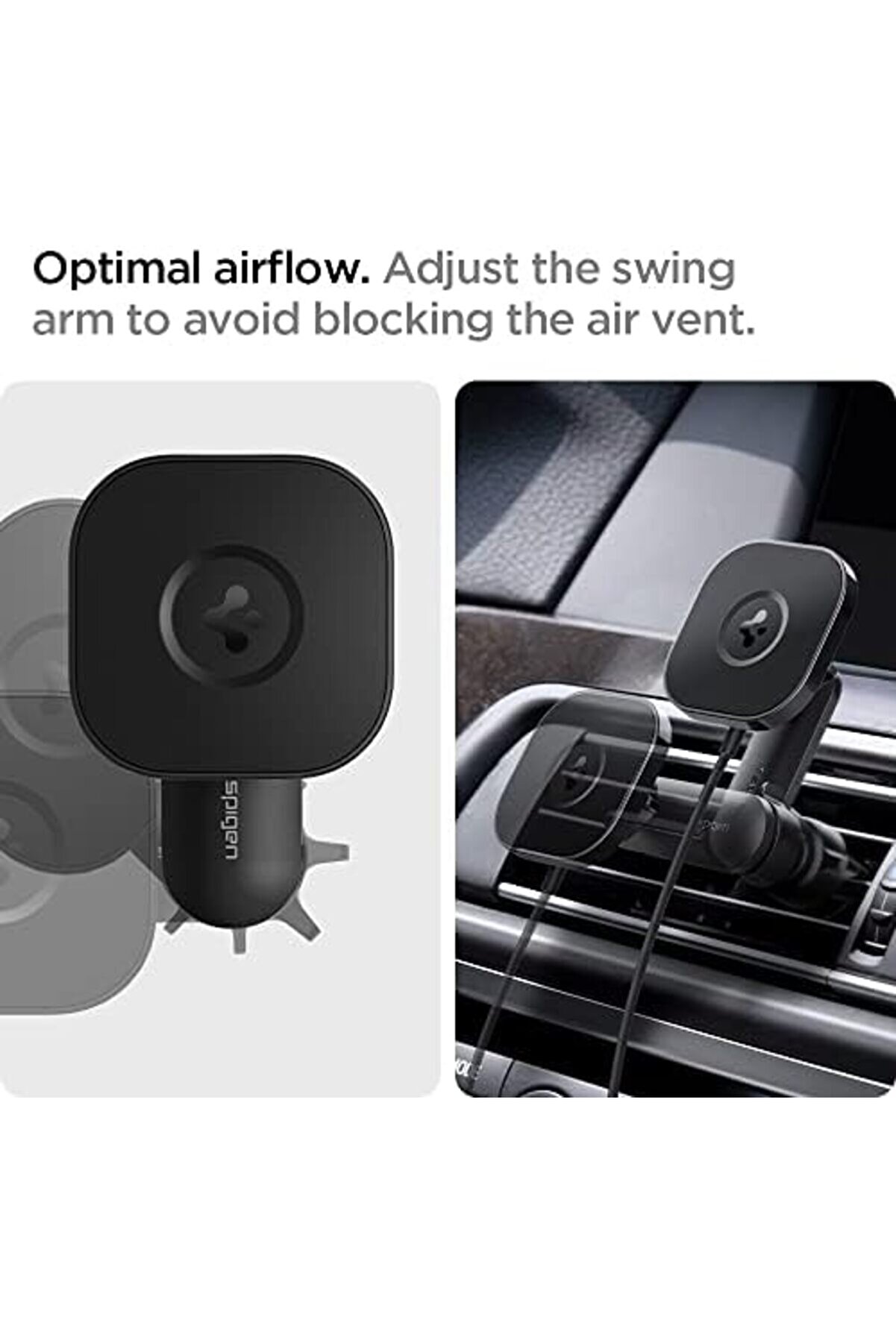 Aclyashop Magfi̇t Ai̇r Vent Araç İçi̇ Telefon Tutucu + Manyeti̇k Kablosuz Şarj Ci̇hazı İçi̇n Özelli̇kli̇ One