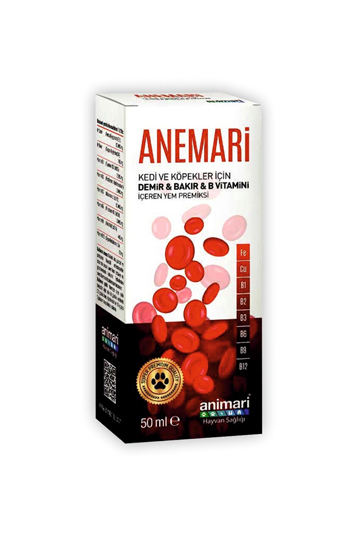 Bi̇lfold Ani̇mari̇ Demi̇r Bakır B Vi̇tami̇ni̇ Damlası 50 Ml