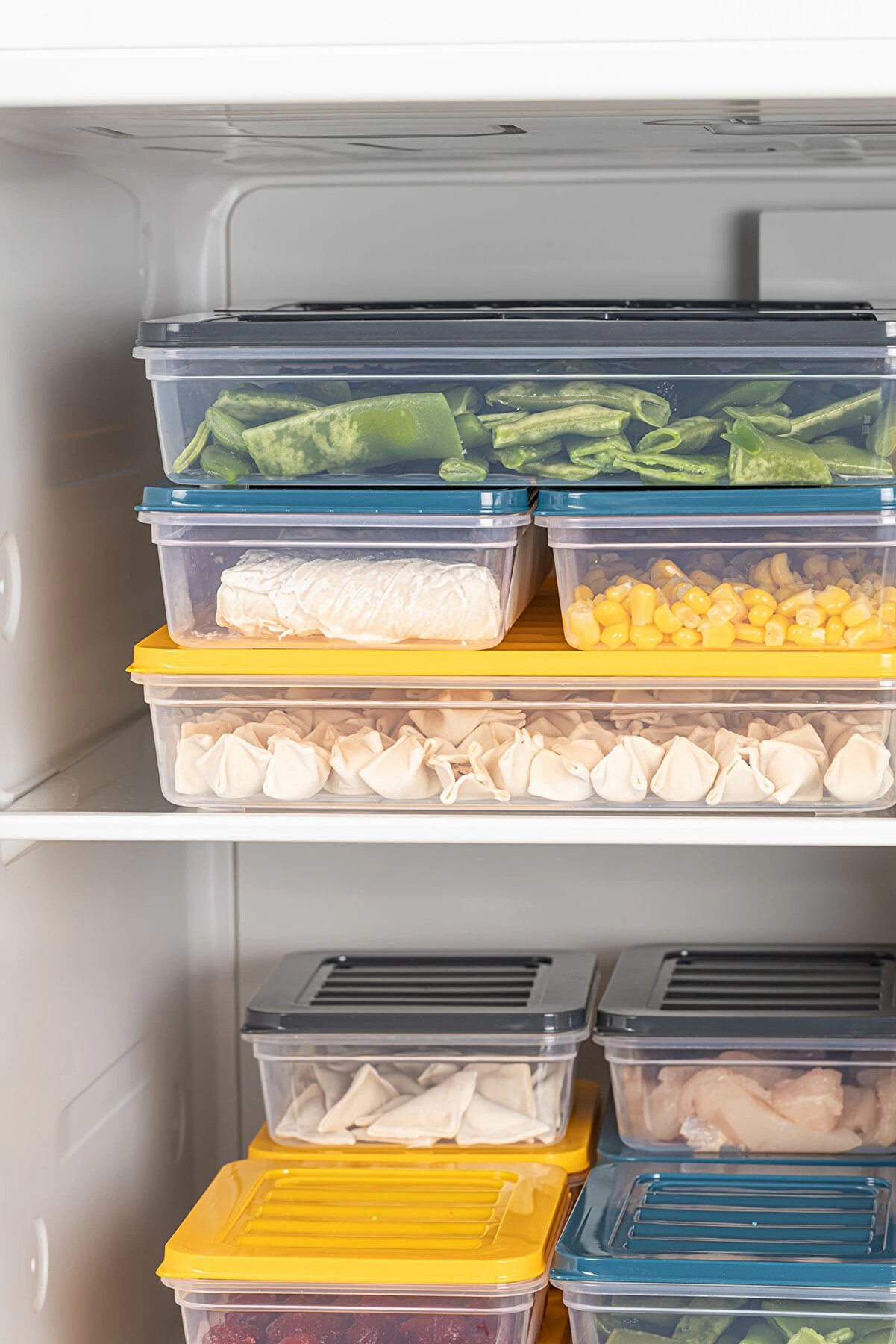 8 Li̇ Saklama Kabı , Mi̇krodalga Uyumlu Erzak Saklama Kabı Antrasi̇t 8 X 2400 Ml