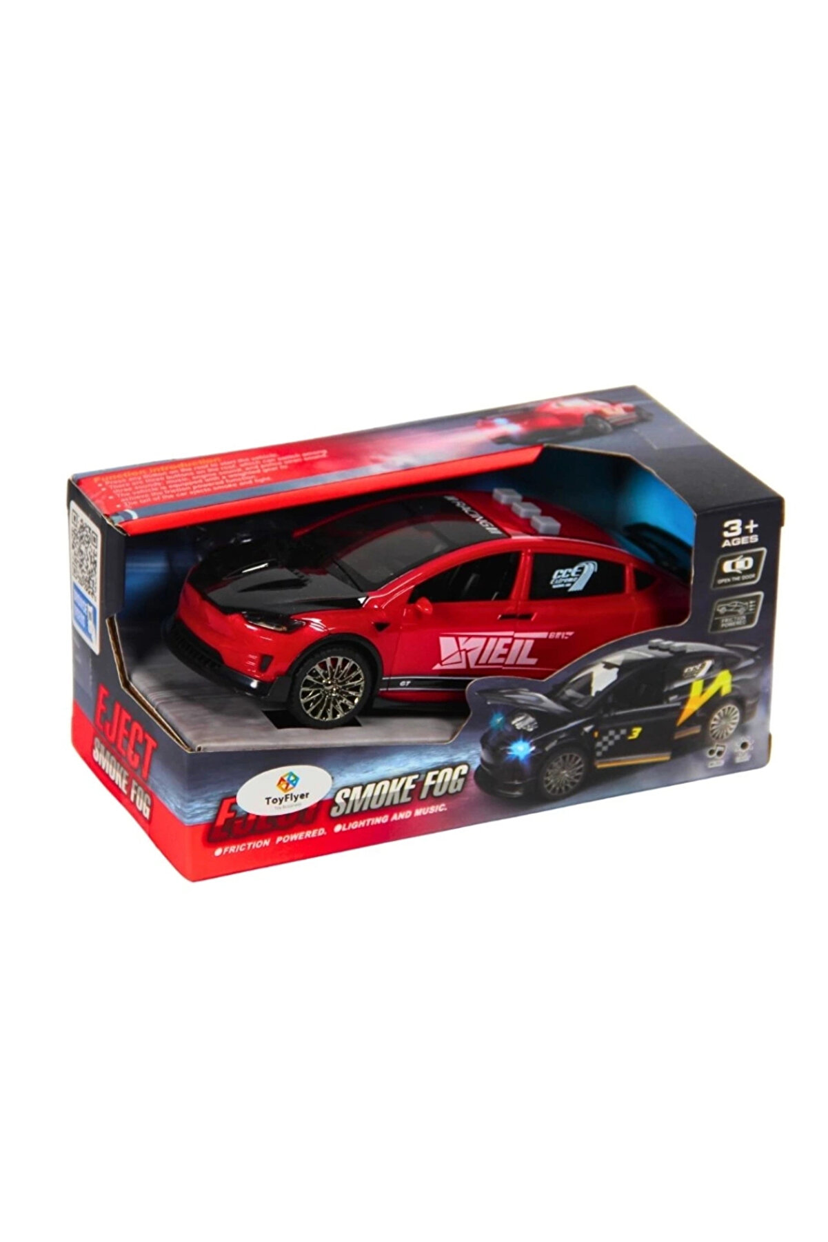 Nessi̇world Işıklı Sesli̇ Duman Çıkaran Sürtmeli̇ Spor Araba Tsp-1A