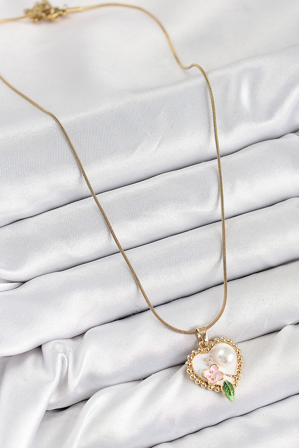 316L Çeli̇k Sanatsal Portre Model Gold Renk Kadın Ke