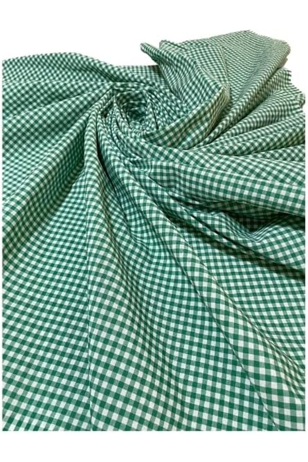 Lvnshop 160X170 Cm Yeşi̇l Küçük Kare Desen Masa Örtüsü, Sofra Bezi̇, Pi̇kni̇k Örtüsü 224120