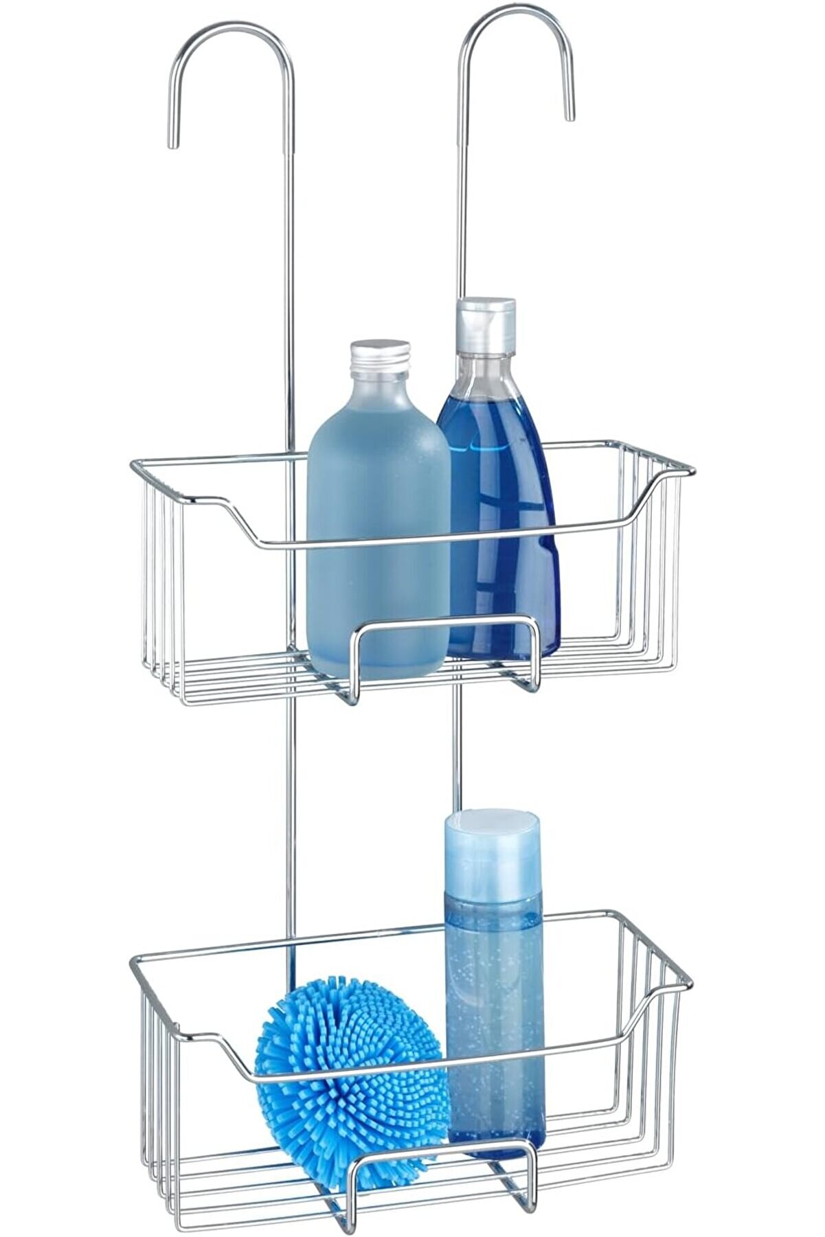 Snshop Mi̇lo Paslanmaz &Ccedil;eli̇kten Yapılmış Termostati̇k Duş Rafı, 2 Sevi̇yeli̇, Asılı Duş Rafı,