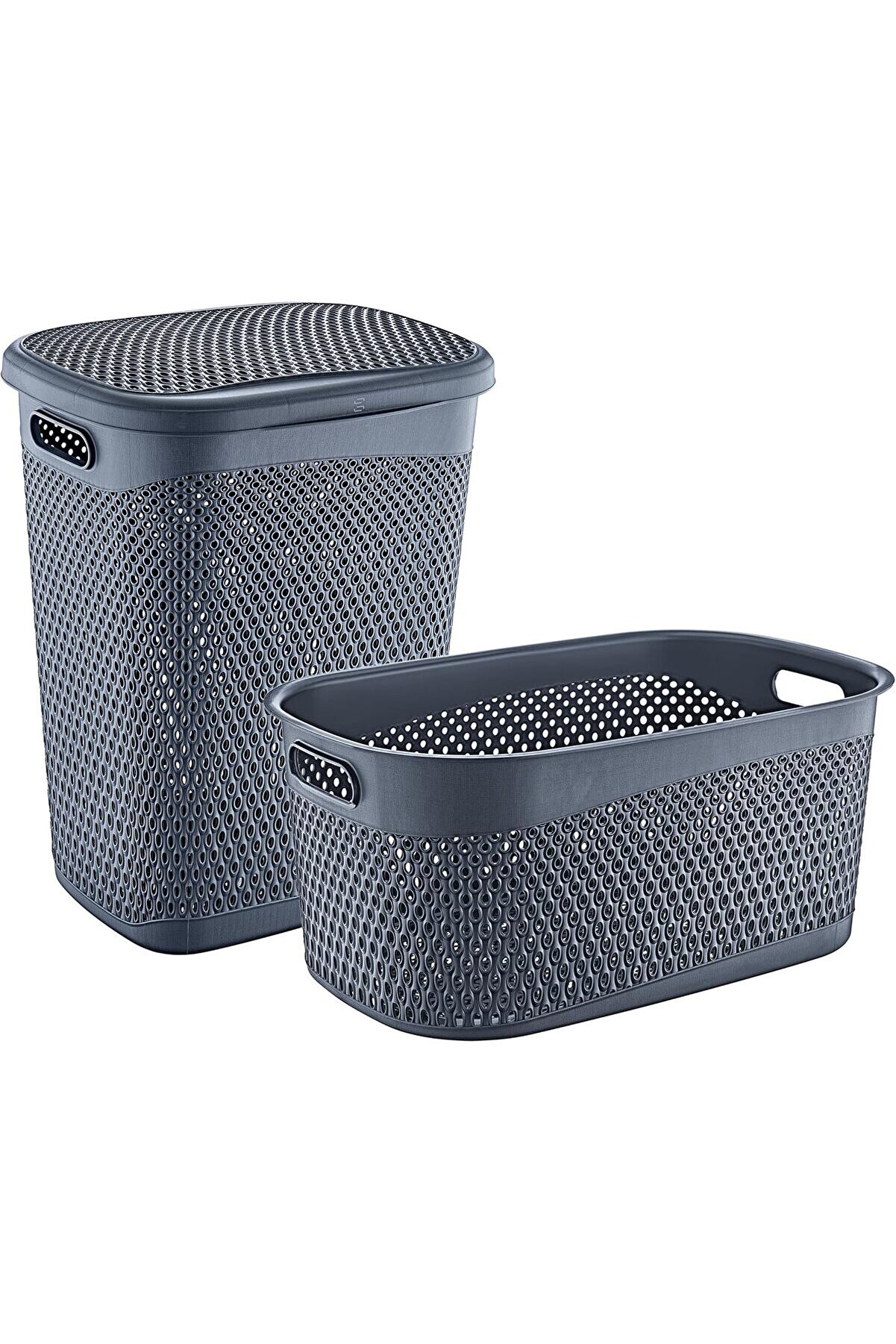 STOREMAX lvnshop Katre Kirli Çamaşır Sepeti Ve Çamaşır Selesi Set 224120