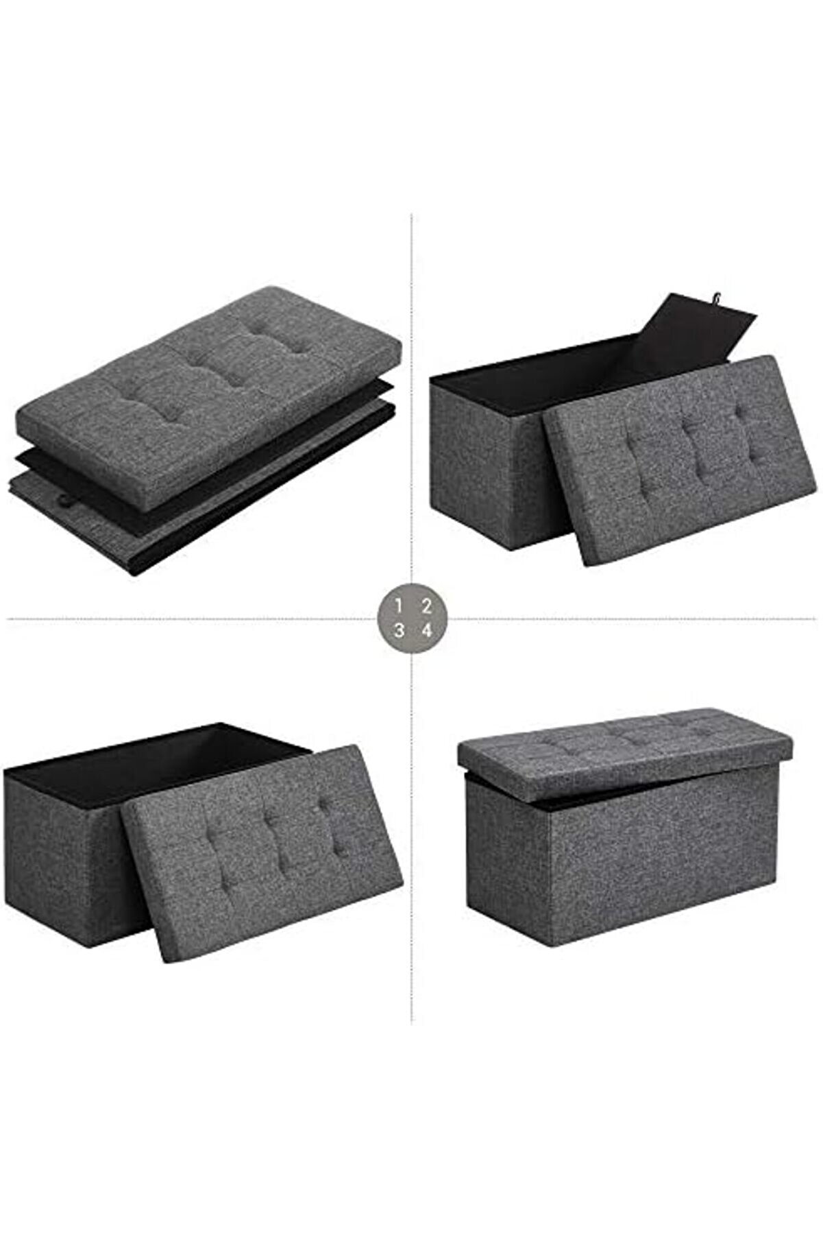 Prstore Saklama Alanlı Oturma Bankı, Oturma Sandığı, Tabure, Saklama Kutusu, Ayak Koyma Yeri̇, K