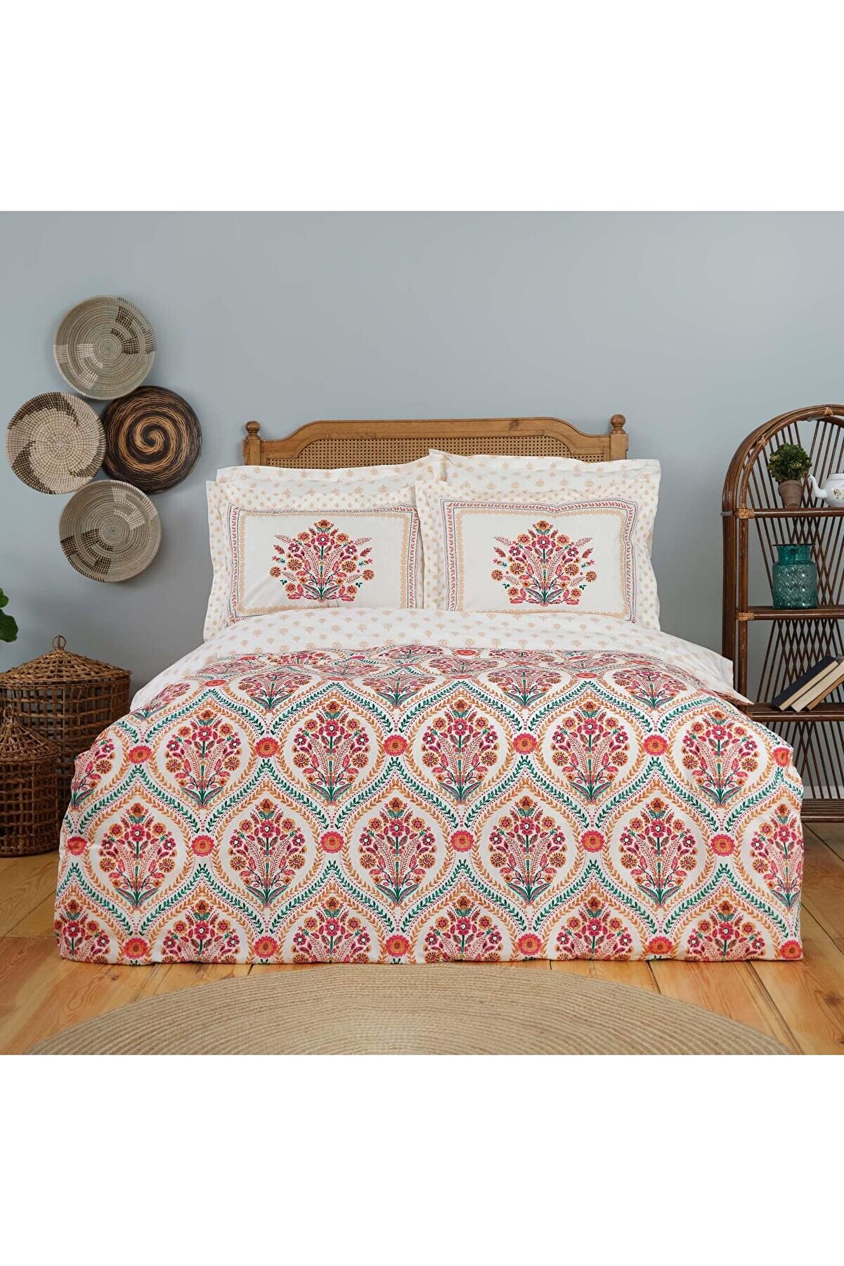STOREMAX BRFShop Home Carmenta Kiremit %100 Pamuk Tek Kişilik Nevresim Takımı 1165984
