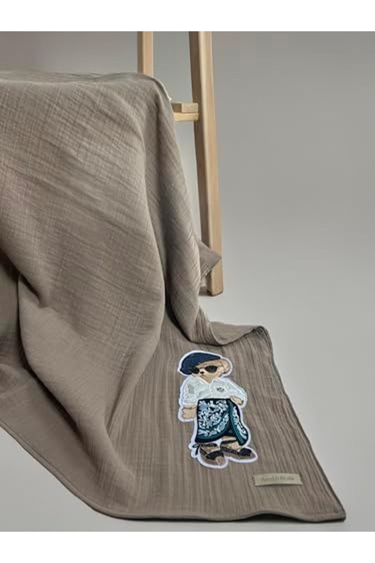 Snshop & Besti̇e Ayı Fi̇gürlü%100 Pamuk Müsli̇n Bebek Battani̇yesi̇ – Oeko-Tex Serti̇fi̇kalı, 75X75