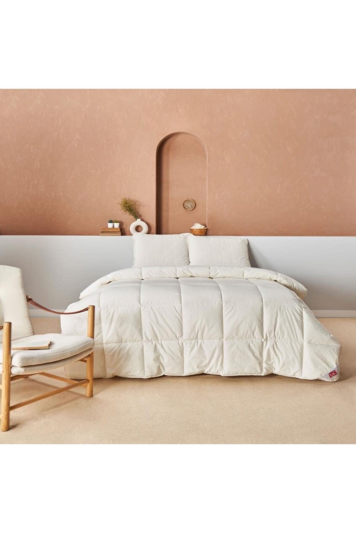 Lvnshop Pamuk Wool Sense Yorgan Beyaz &Ccedil;i̇ft Ki̇si̇li̇k 224120