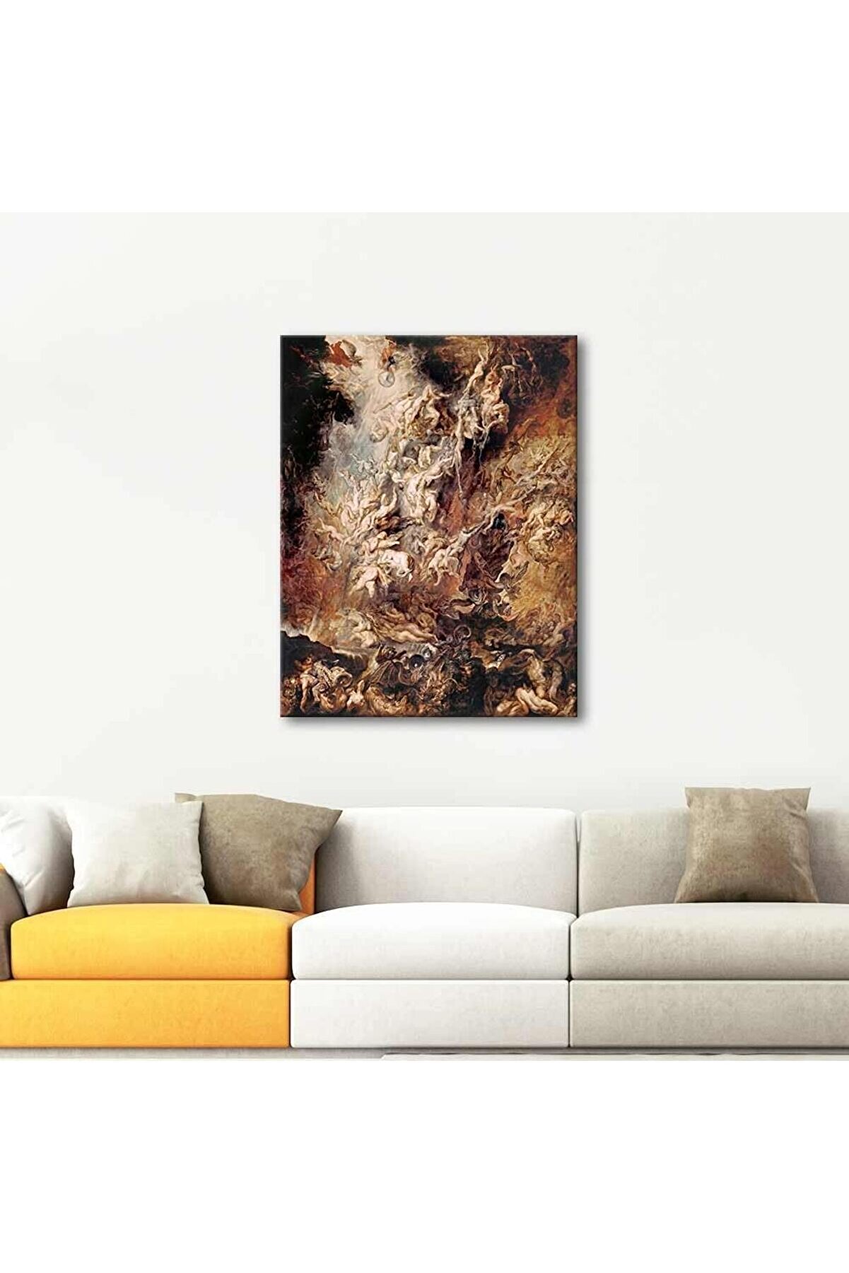 STOREMAX aclyashop Peter Paul Rubens Asi Meleklerin Düşüşü HIQU Kanvas Tablo (46 x 60 cm) 1058548