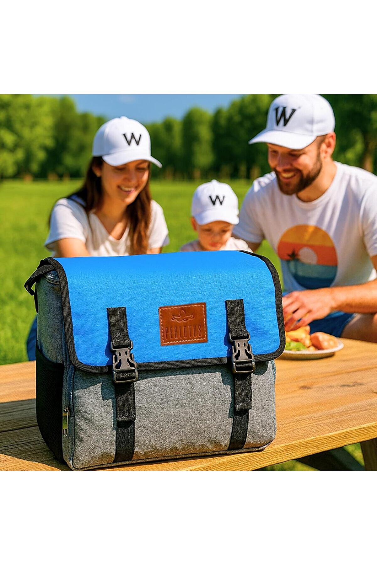 STOREMAX TknszrShop Yalıtımlı Termos Piknik Kamp Çantası Büyük Boy 16 Lt Su Geçirmez İki Renkli Gri